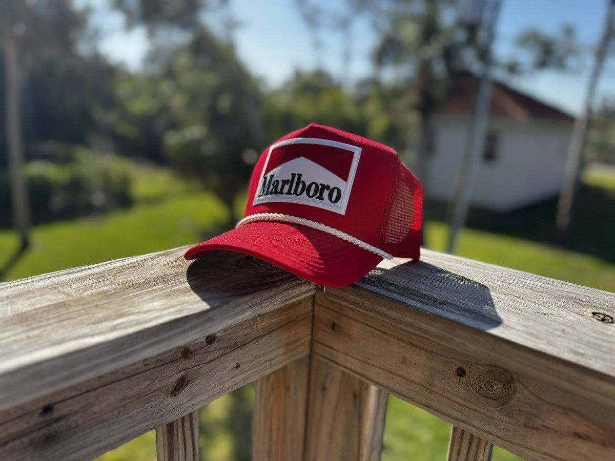 Handmade Handcrafted Marlboro Mesh Trucker Hat Size ONE SIZE - 1 Thumbnail