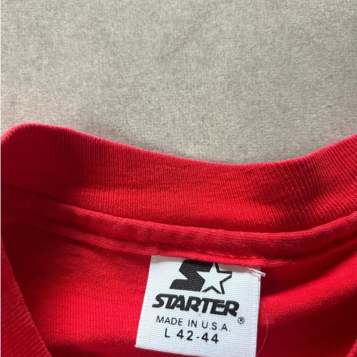 Starter 90s Vintage Kansas City Chiefs Starter Red T Shirt Size L Size US L / EU 52-54 / 3 - 3 Thumbnail