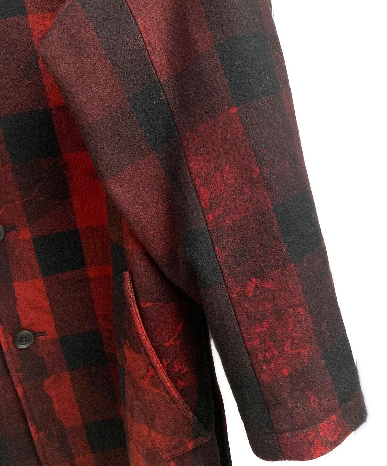 Yohji Yamamoto Yohji Yamamoto pour homme print stand-up collar coat Size US S / EU 44-46 / 1 - 8 Thumbnail