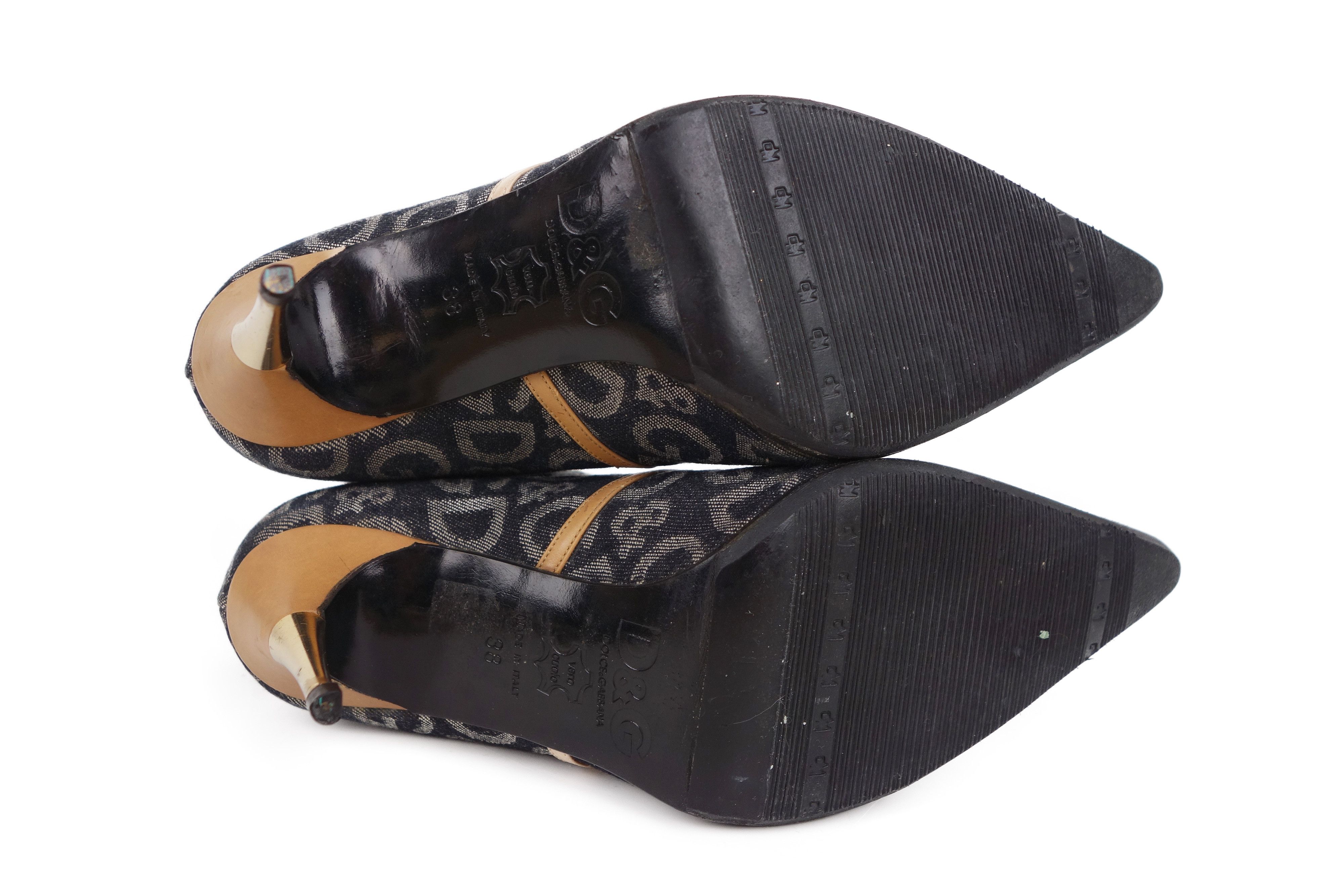Dolce & Gabbana Dolce & Gabbana DG Denim Logo Ankle Boots Stiletto Size US 8 / IT 38 - 5 Thumbnail