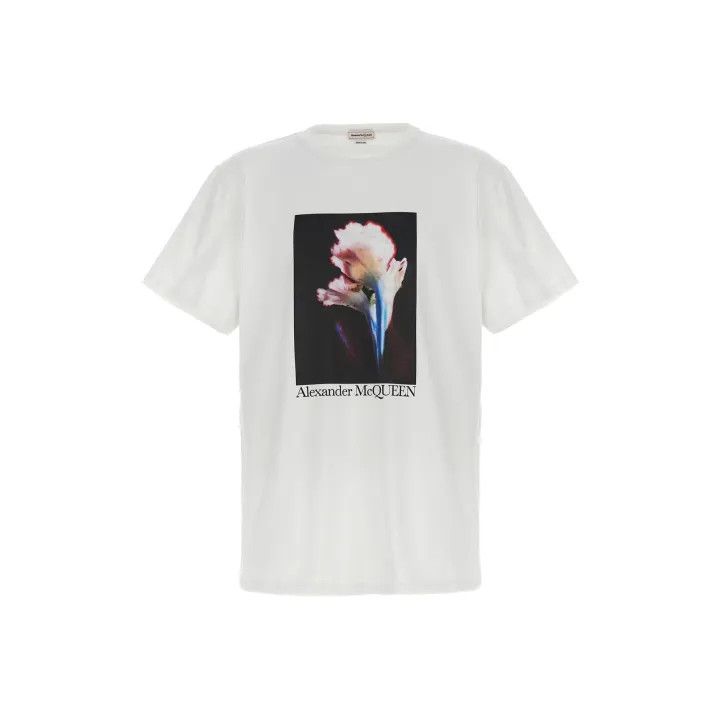 Alexander McQueen Alexander McQueen SS23 Floral Print Short Sleeve Tee 0079 Size US S / EU 44-46 / 1 - 1 Thumbnail