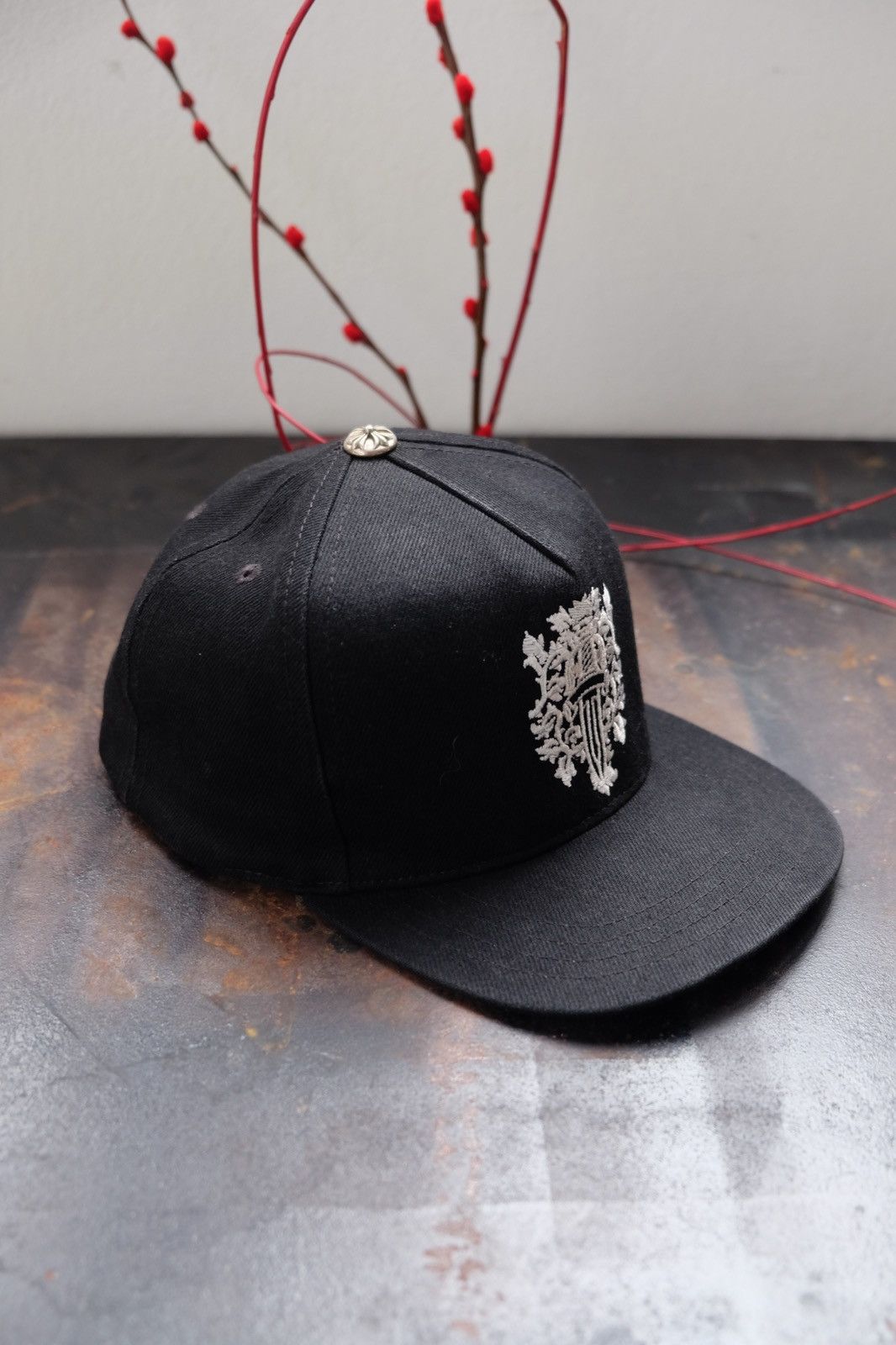 Chrome Hearts Dagger Denim Baseball Hat Black