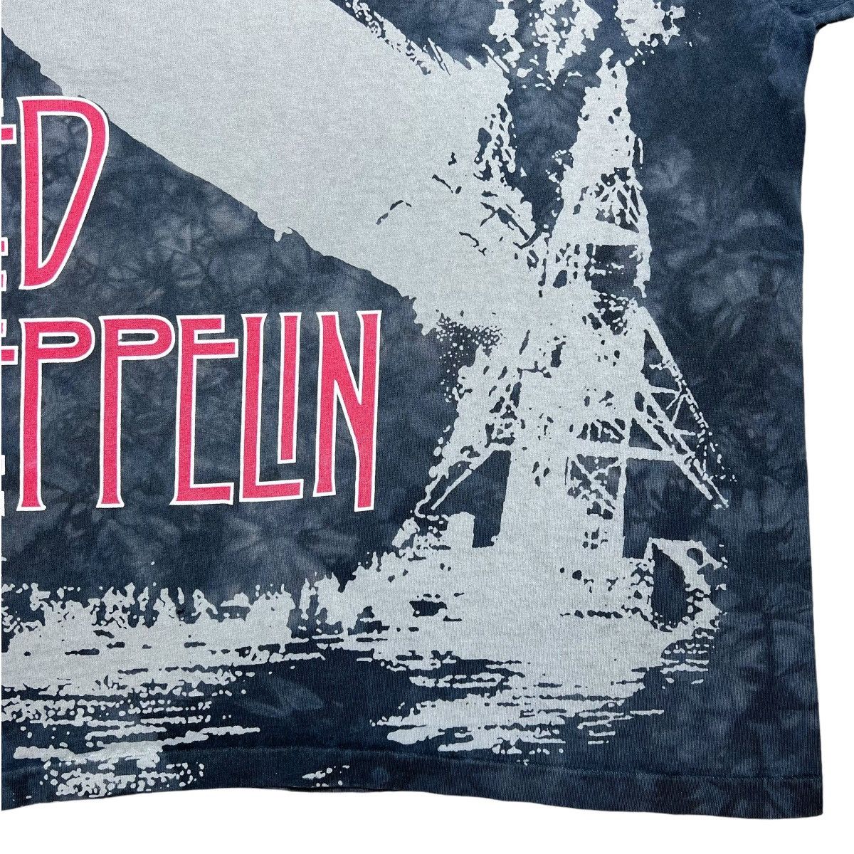 Band Tees × Liquid Blue × Vintage 1990s Led Zeppelin Blimp All Over Print Liquid Blue Band Tee Size US L / EU 52-54 / 3 - 8 Thumbnail