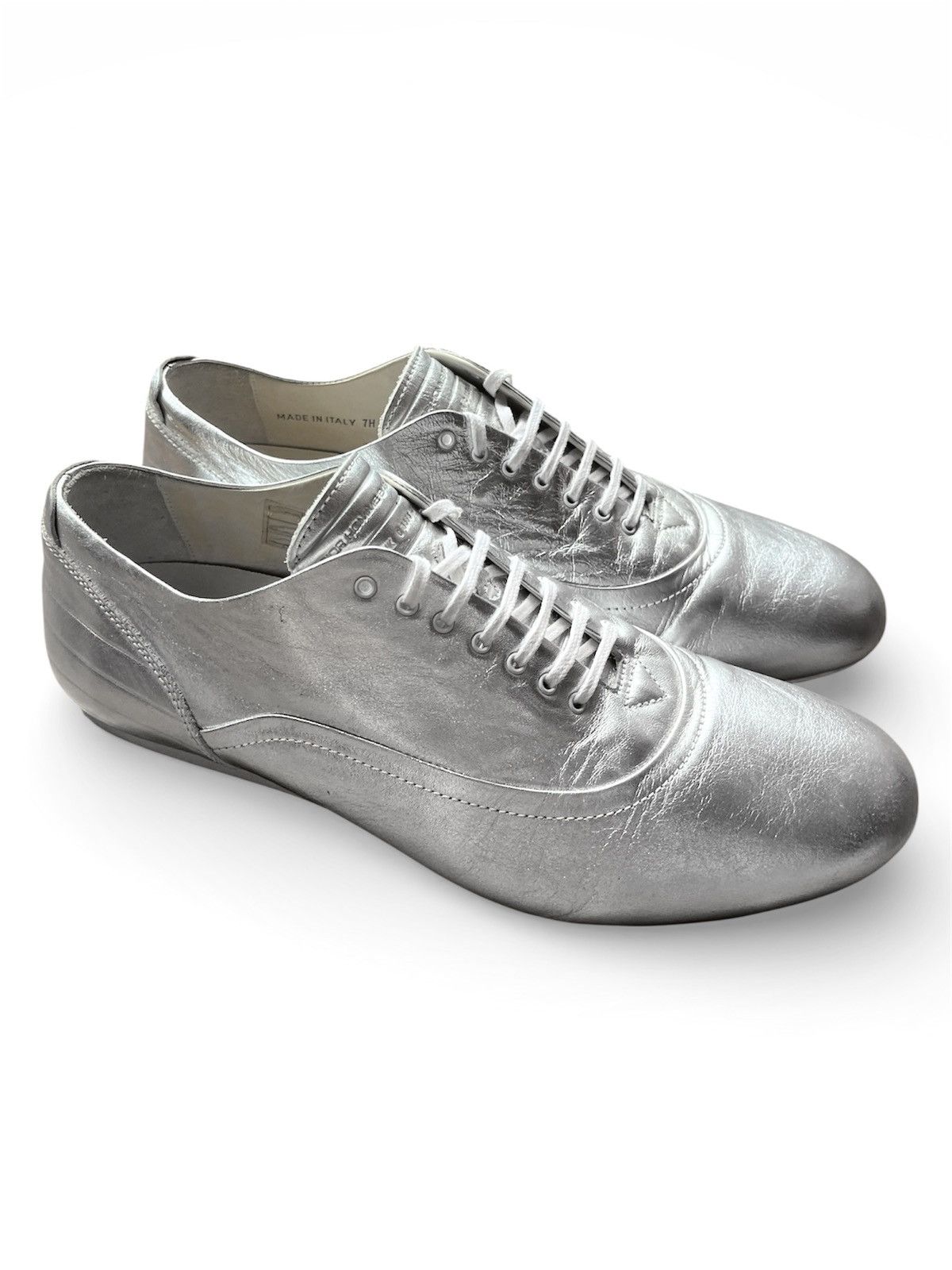 Dior Homme AW07 Navigate silver ballet sneakers Hedi Slimane