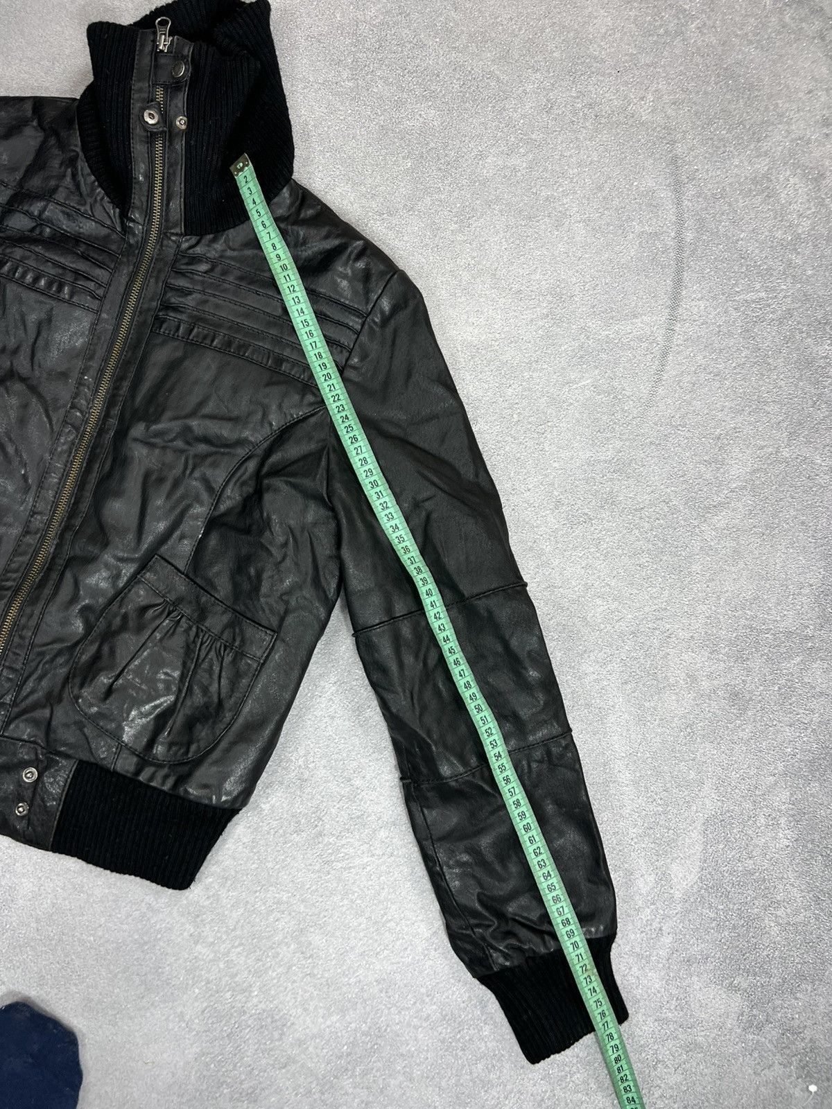 Vintage VTG Yohji Yamamoto Kanye West Ye Style Washed Leather Jacket Size US M / EU 48-50 / 2 - 10 Thumbnail