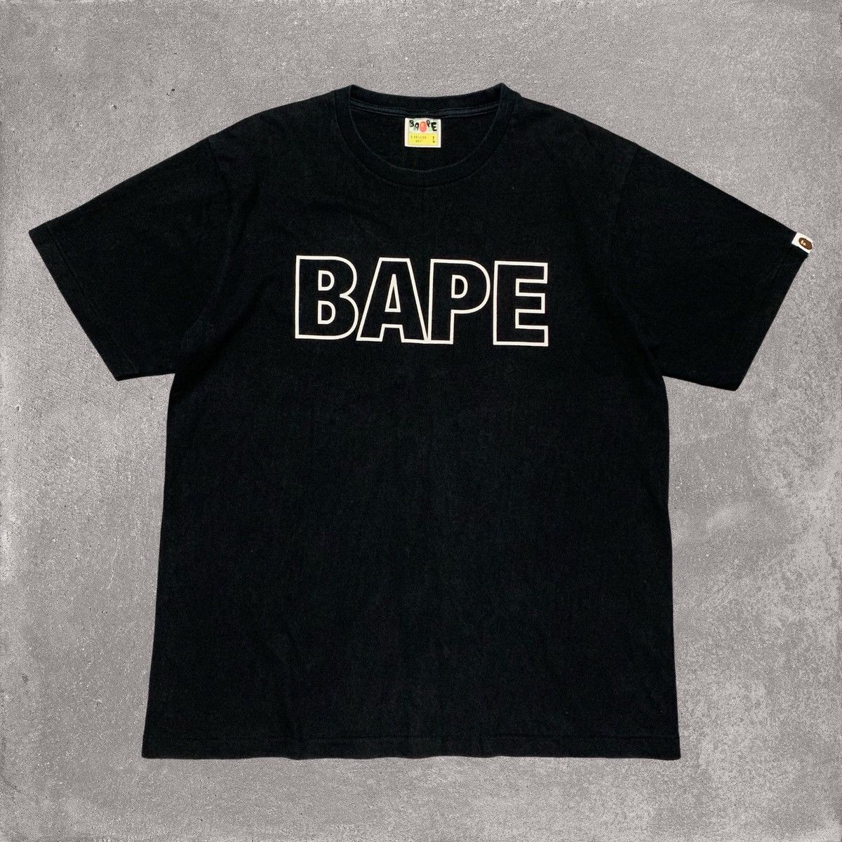 Bape Large Graphic Black Tee A Bathing Ape