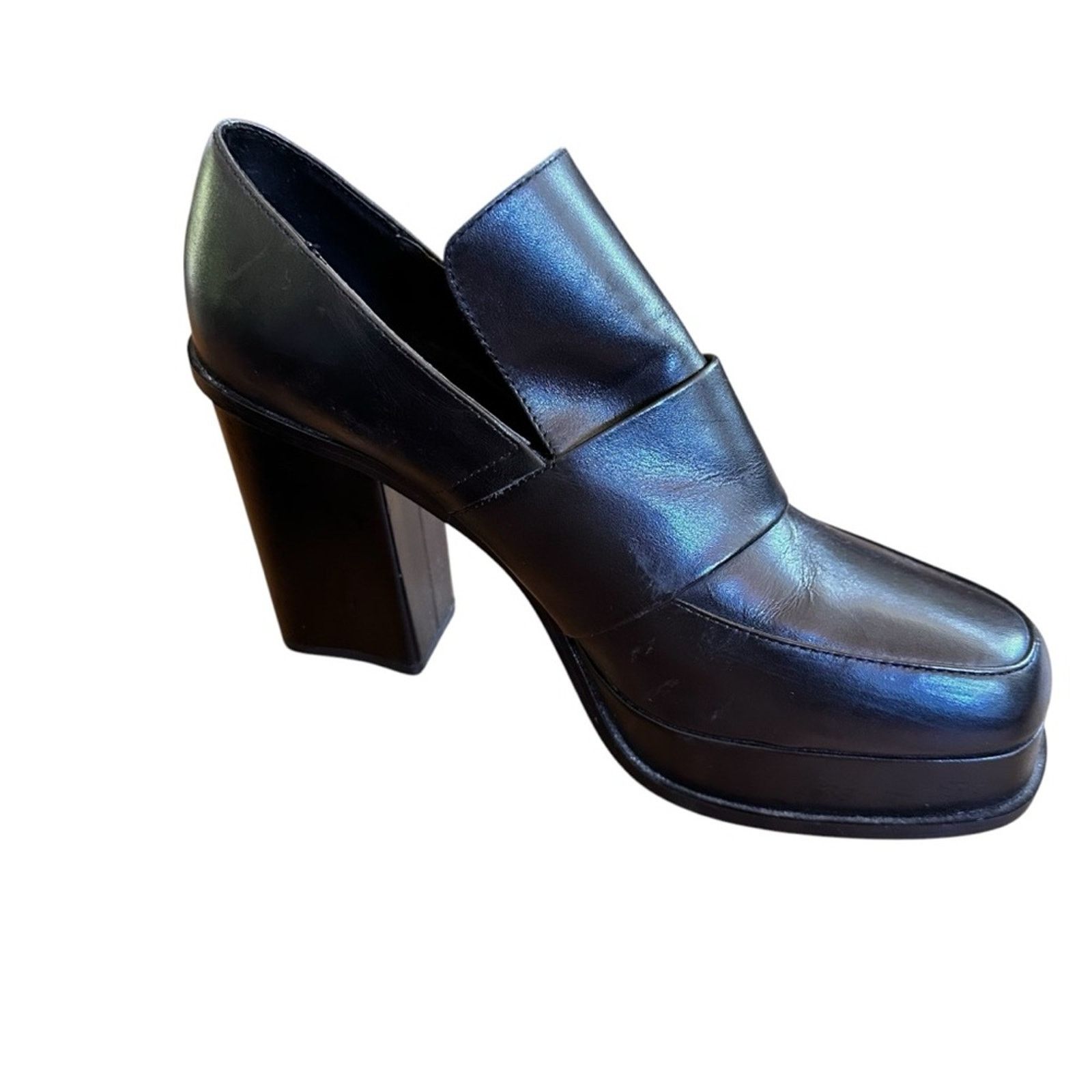Zara Zara Block Court Platform Heels – Black – EU 40 / US 9–9.5 Size US 9 / IT 39 - 4 Thumbnail