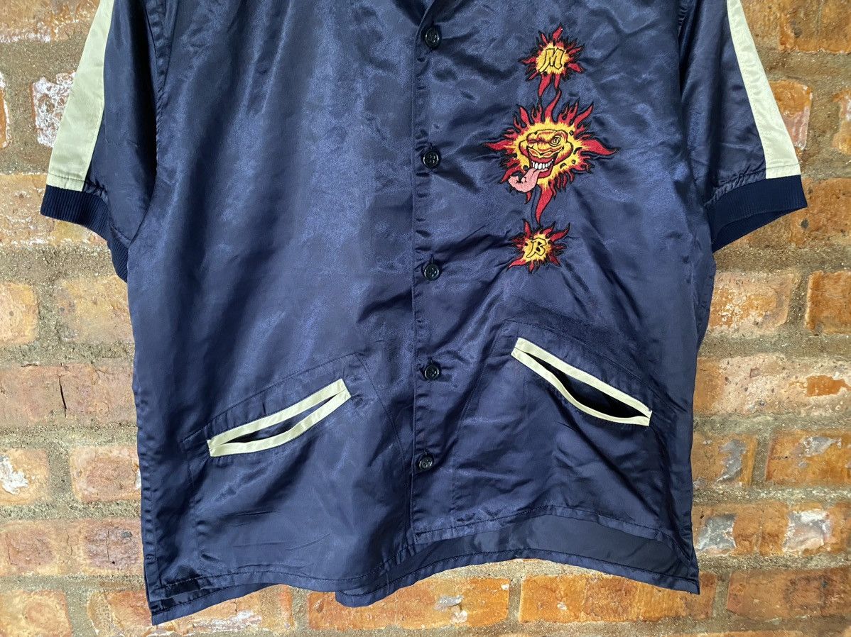 Japanese Brand 1990s MILKBOY Devil monster embroidered Bowling shirt Size US M / EU 48-50 / 2 - 4 Thumbnail