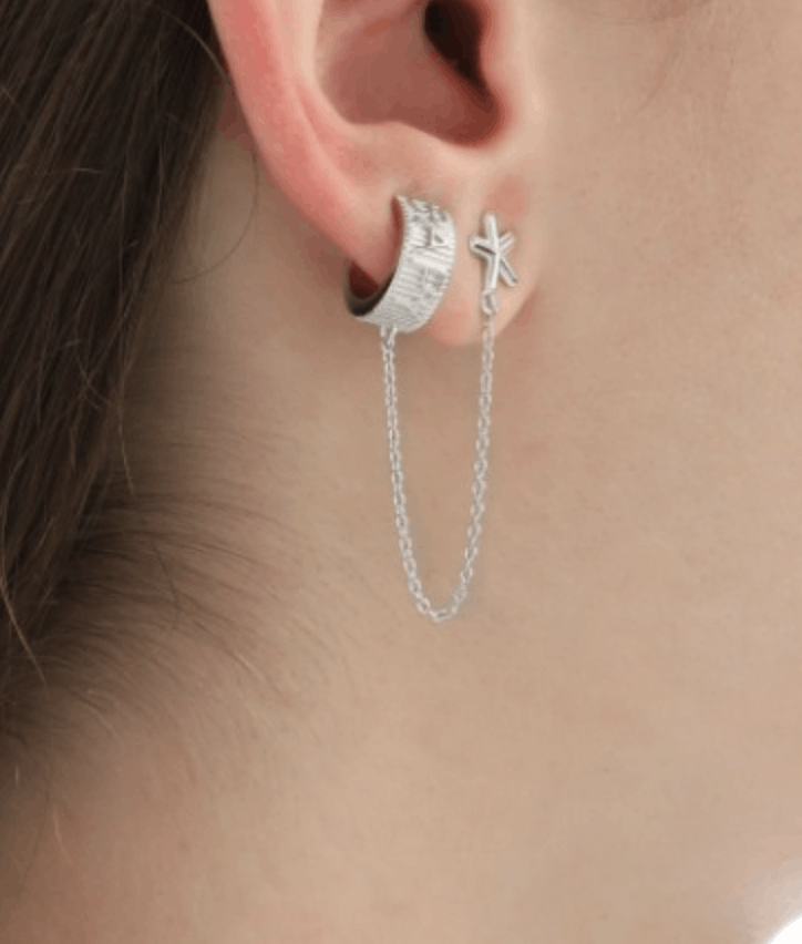 Bape Bape BAPY LOGO EARCUFF earrings set Size ONE SIZE - 7 Thumbnail