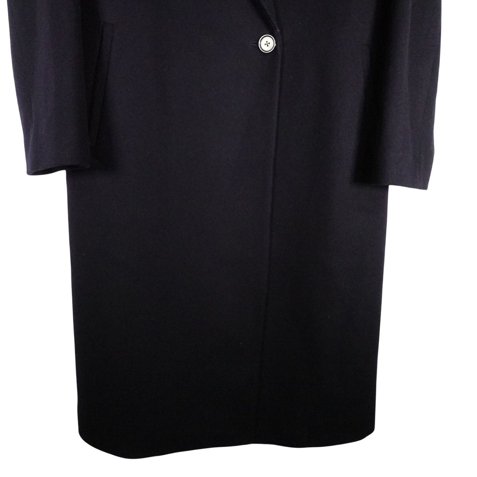Quince Quince Blue Italian Classic Single Breasted Wool Coat Medium Size M / US 6-8 / IT 42-44 - 3 Thumbnail