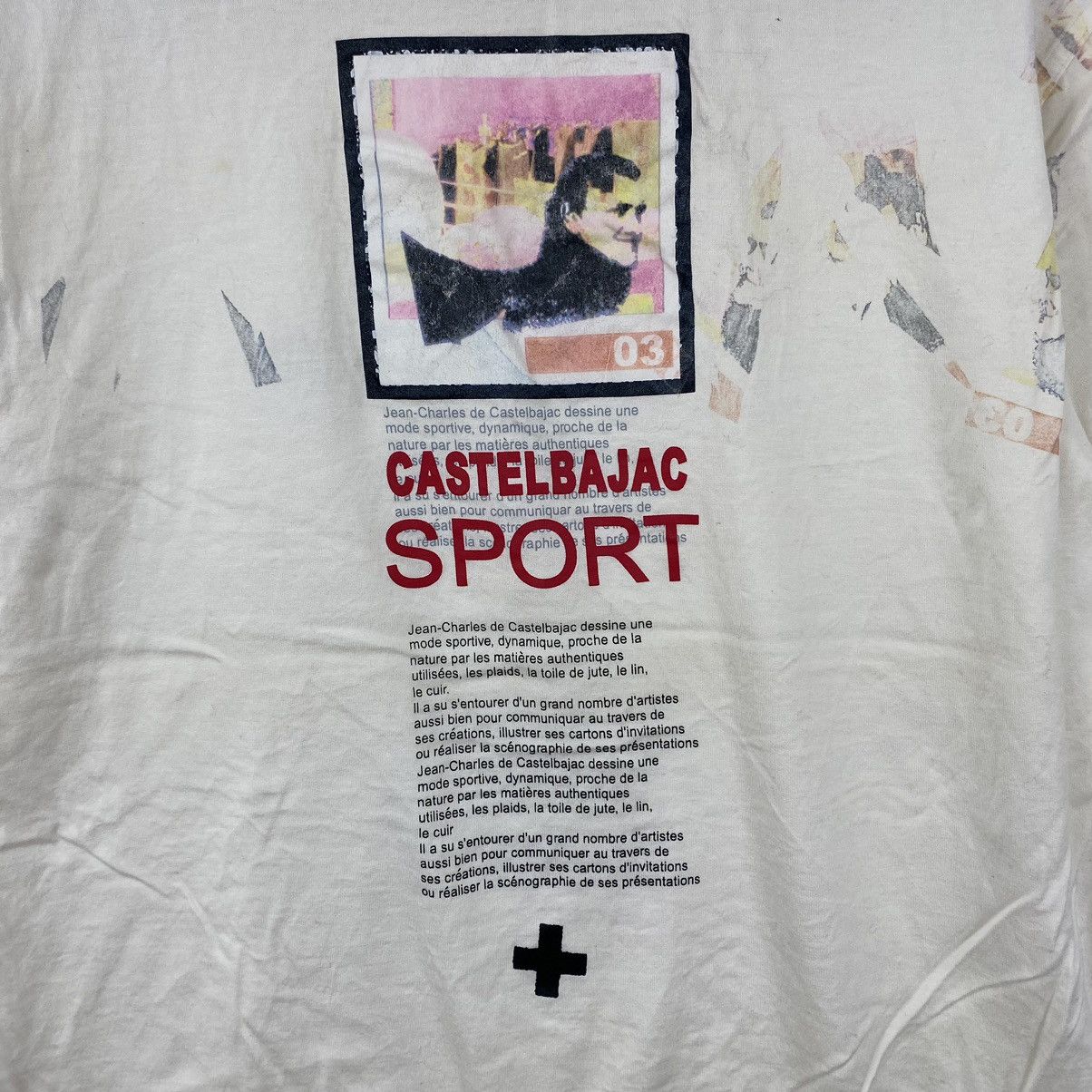 Other CASTELBAJAC SPORT Italian Brand Pop Art Print Oversize White Size US M / EU 48-50 / 2 - 2 Thumbnail