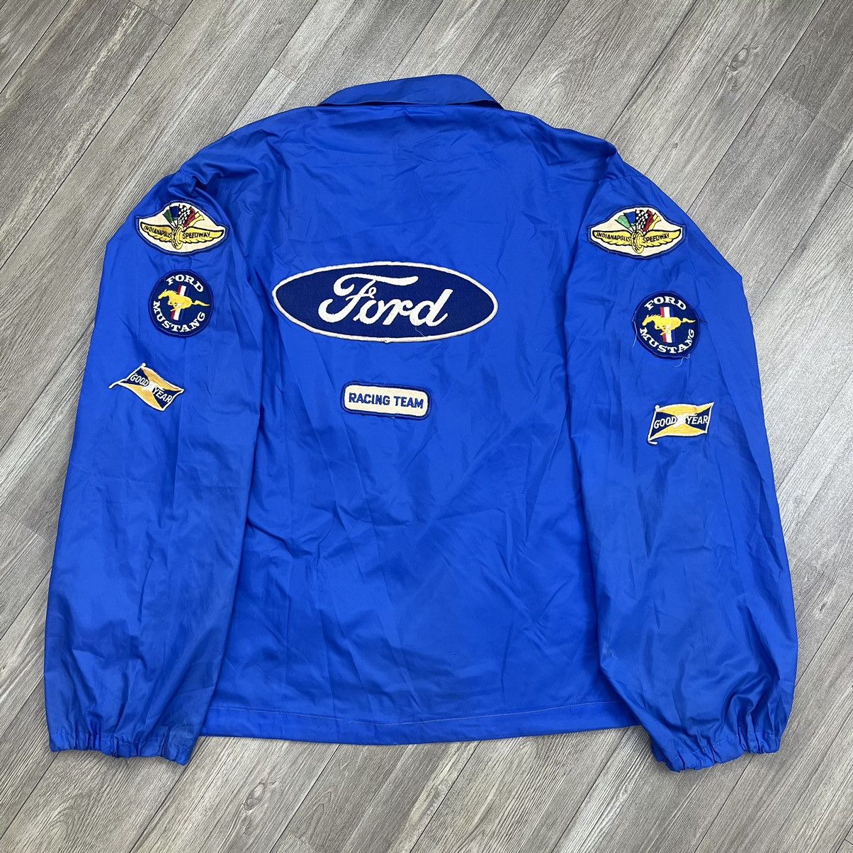 Ford × Sports Specialties Vintage 70s Ford Mustang Patch Light Jacket Size US L / EU 52-54 / 3 - 14 Thumbnail