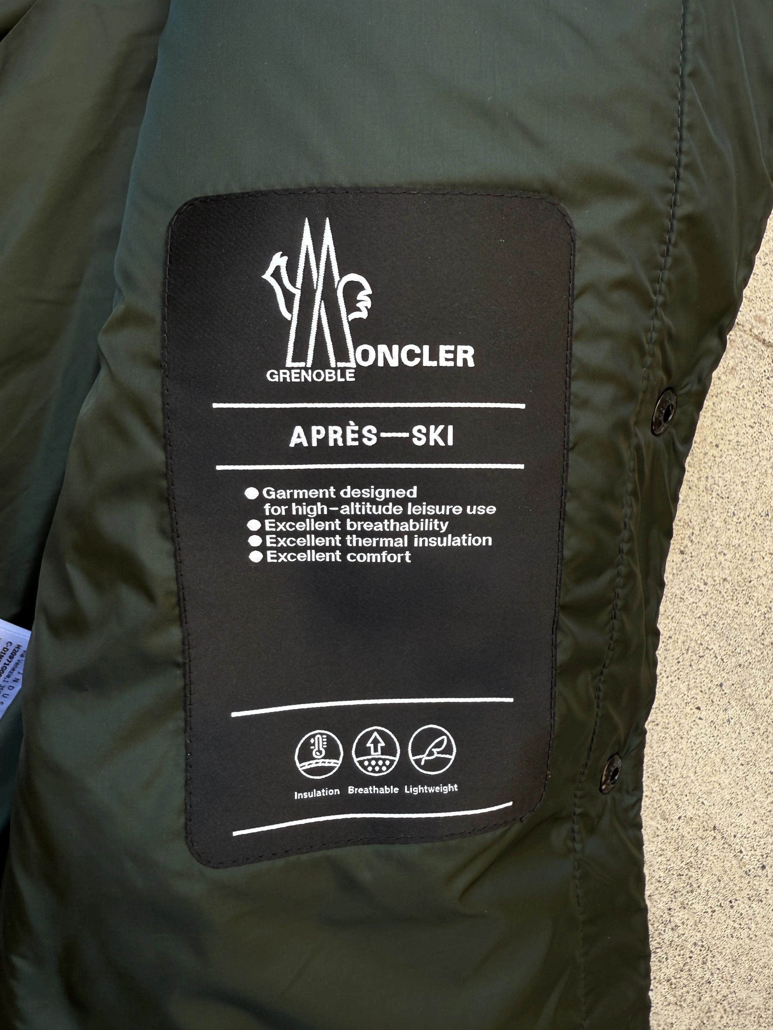 Moncler MONCLER GRENOBLE JACKET APRES SKI GREEN GREY PLAID FLANNEL Size US XL / EU 56 / 4 - 9 Thumbnail