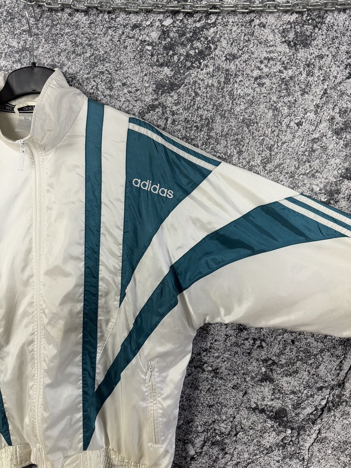 Adidas Men’s Adidas Vintage 90s Nylon Track Jacket Retro Y2K Size M Size US M / EU 48-50 / 2 - 7 Thumbnail