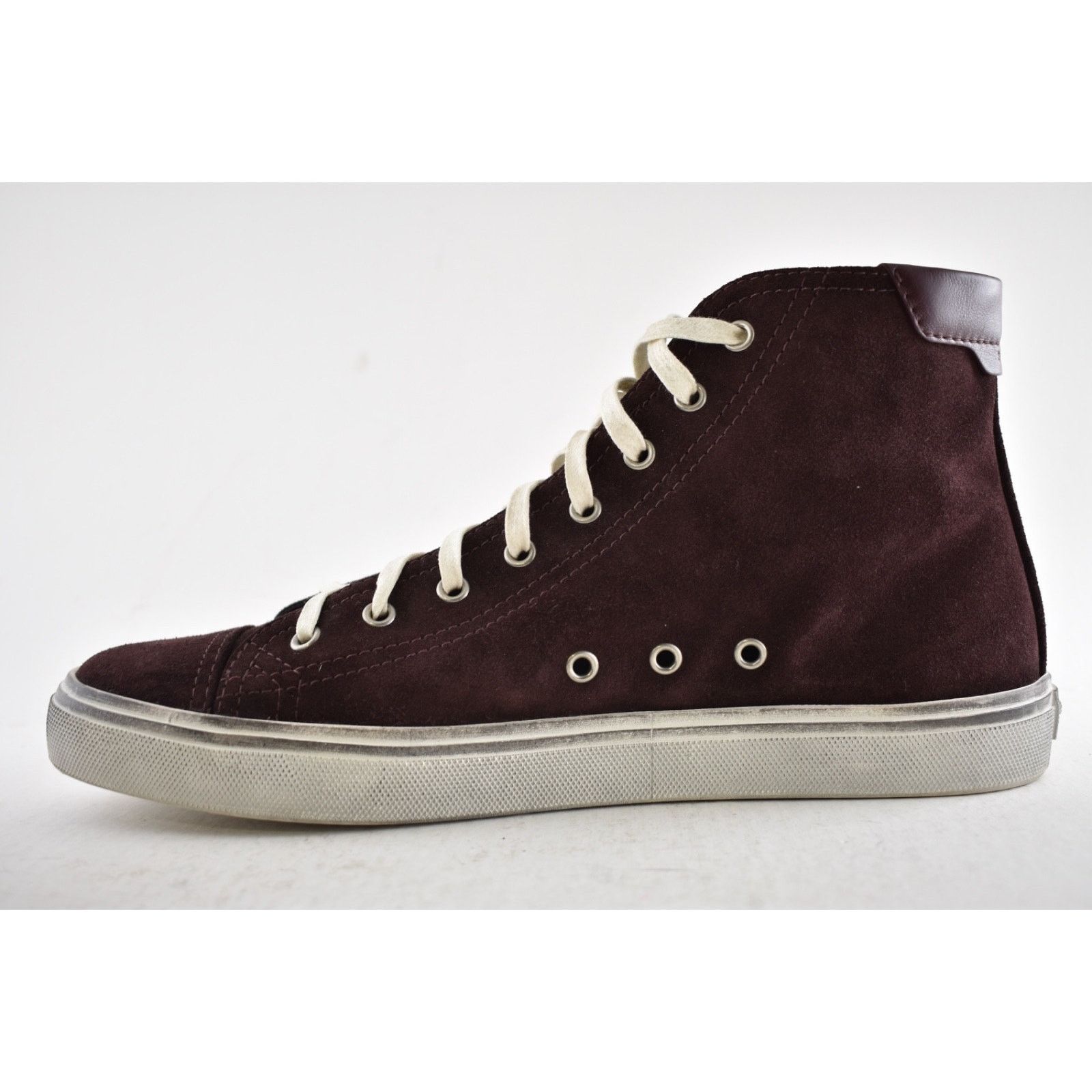 Yves Saint Laurent Saint Laurent Mens Bedford Barolo Red High Top Sneaker 44 11 Size US 11 / EU 44 - 9 Thumbnail