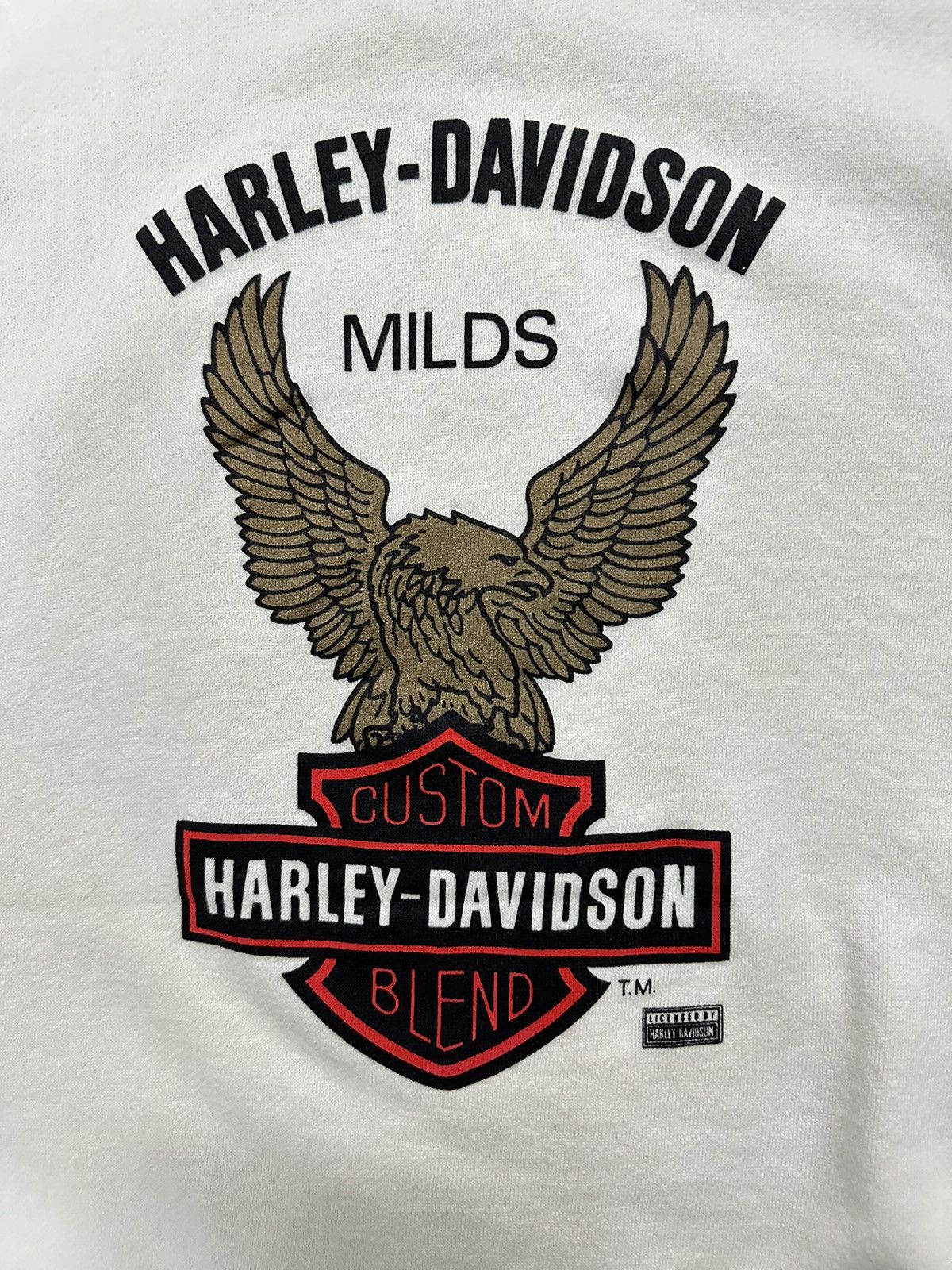 Beauty Beast × Harley Davidson × Vintage Rare Vintage Harley Davidson Milds Custom Blend Sweatshirt Size US M / EU 48-50 / 2 - 9 Thumbnail