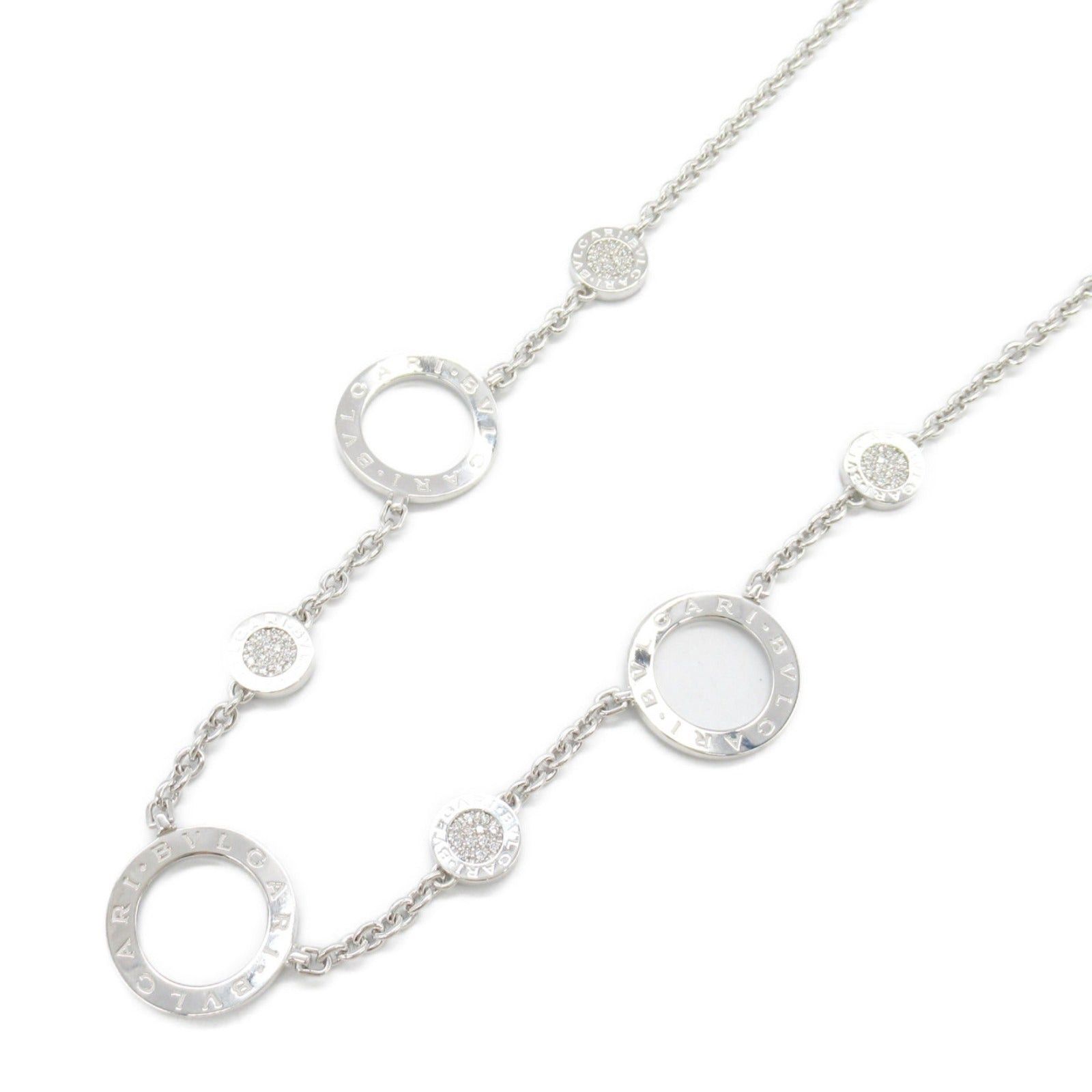 Bvlgari Bvlgari Bulgari Necklace Diamond K18Wg (White Gold) Clear Size ONE SIZE - 1 Thumbnail