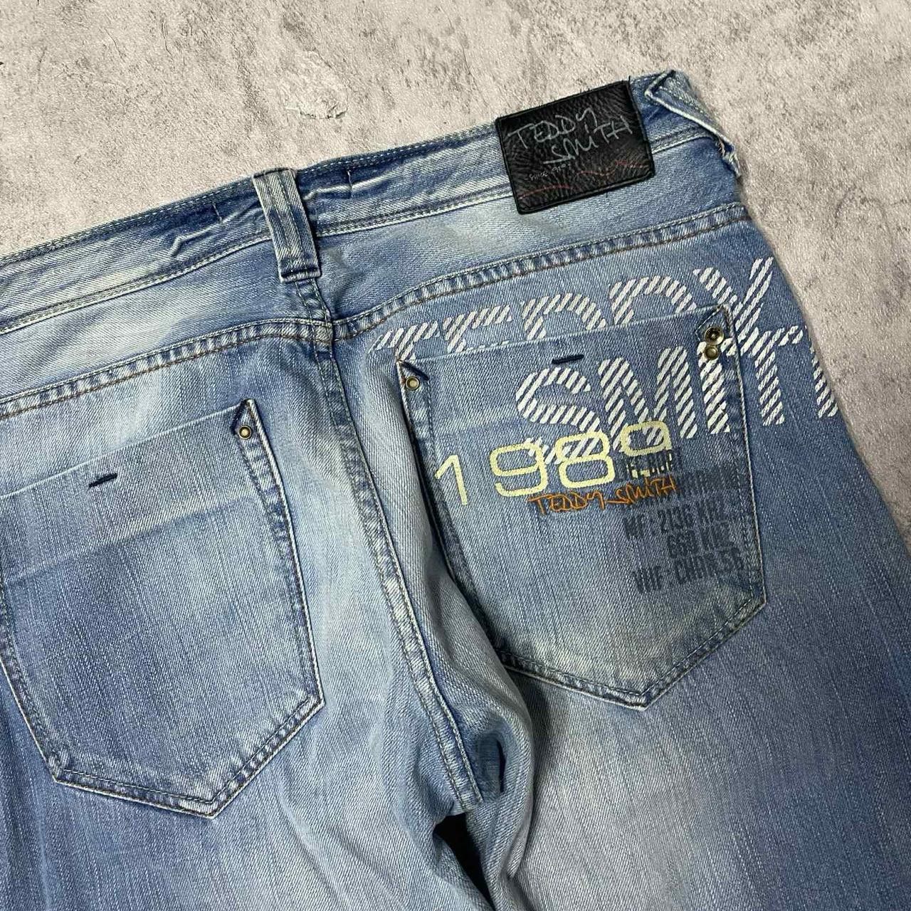 Other Blue and white vintage Y2K denim jeans jeans Size US 34 / EU 50 - 5 Thumbnail