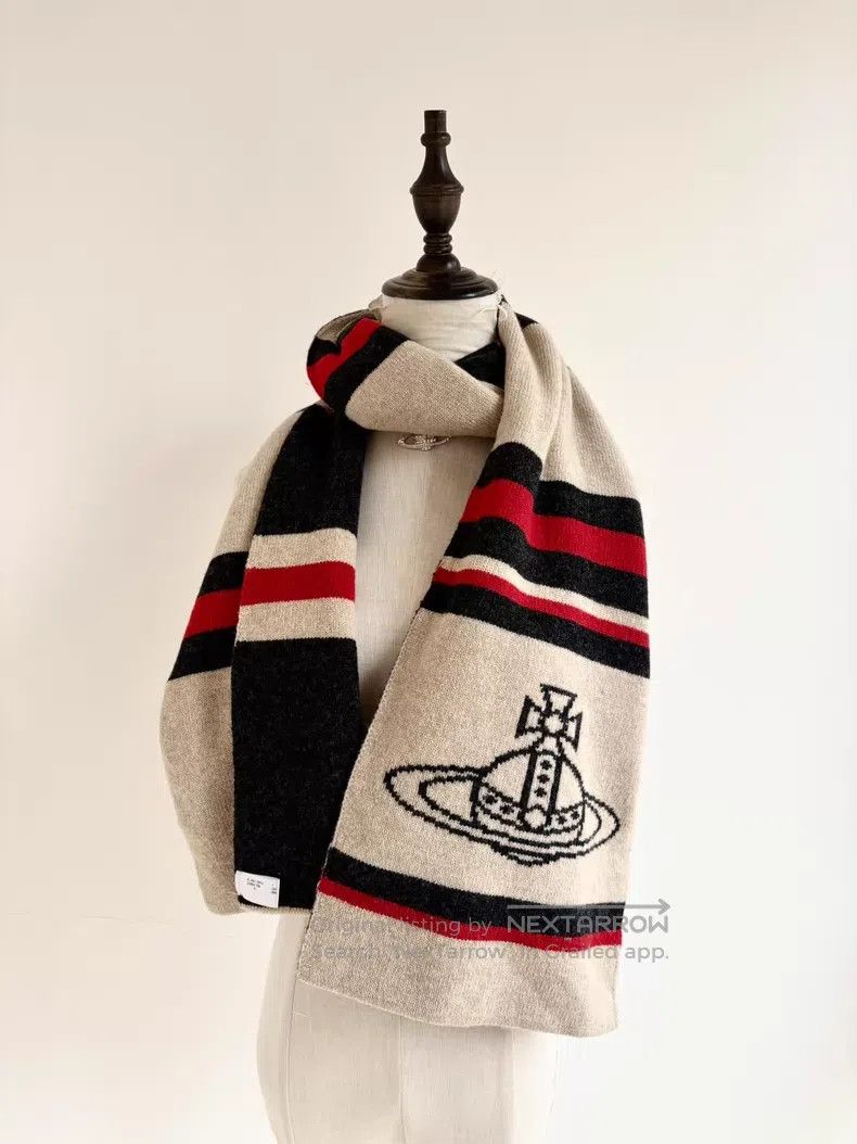 Vivienne Westwood Vivienne Westwood Vintage Grey and White Striped Large Sat Size ONE SIZE - 4 Thumbnail