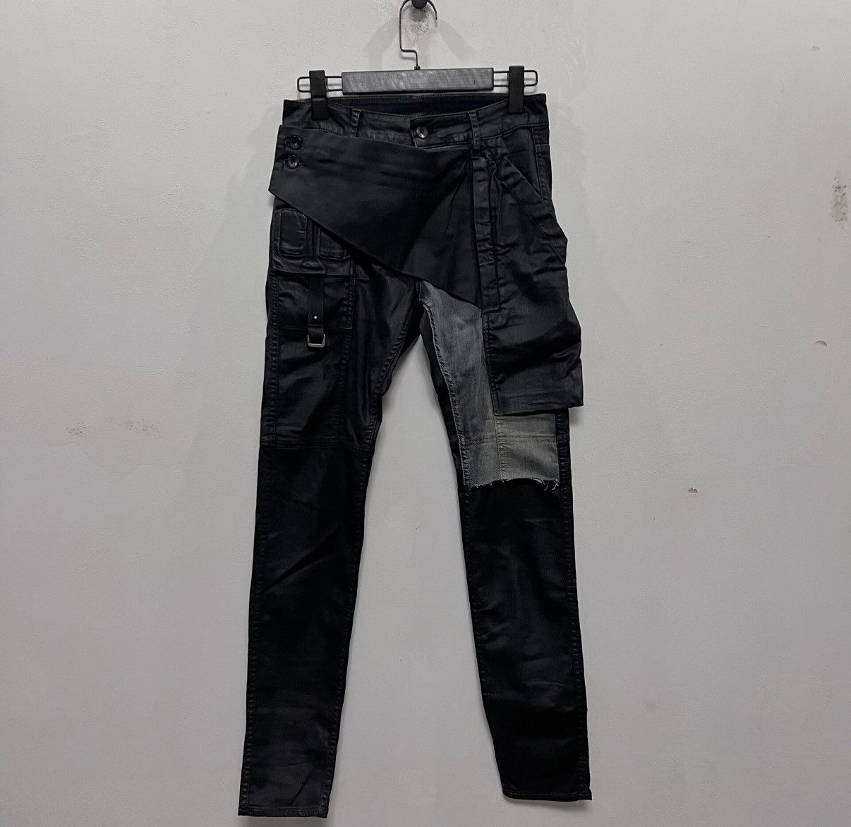 Rick Owens Rick Owens DRKSHDW Paneled Diagonal-Fly Pants Size US 28 / EU 44 - 1 Thumbnail