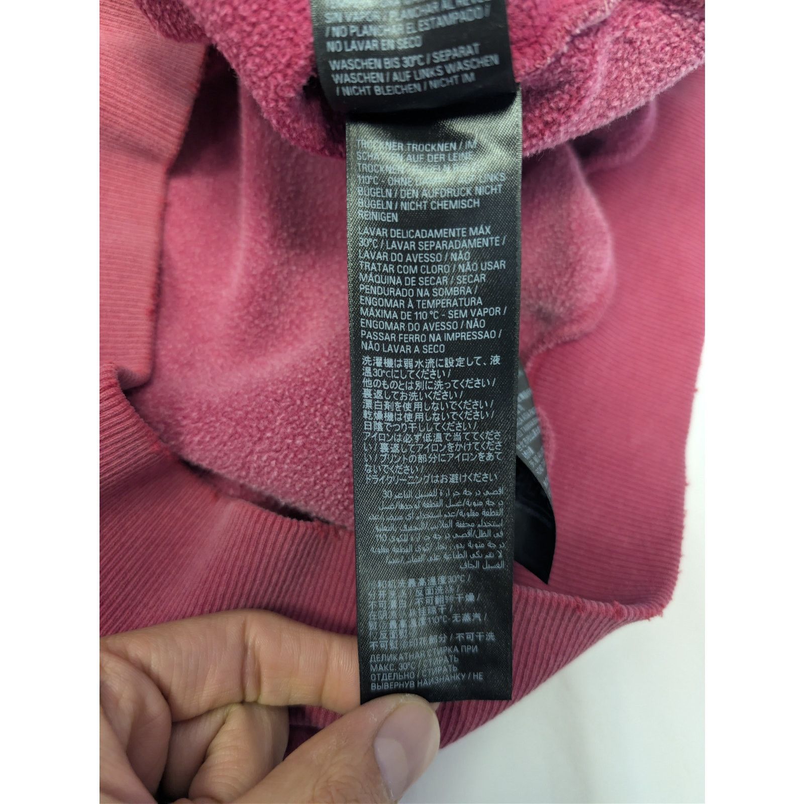 Balenciaga o1rshd1 Tape Type Ripped Pocket Hoodie in Raspberry Size US S / EU 44-46 / 1 - 19 Thumbnail