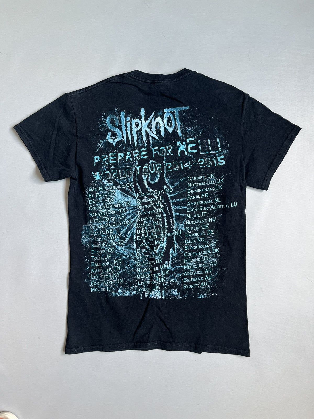 Slipknot Slipknot Prepare For Hell Tour 2014 Black Unisex T-shirt Size US S / EU 44-46 / 1 - 8 Thumbnail
