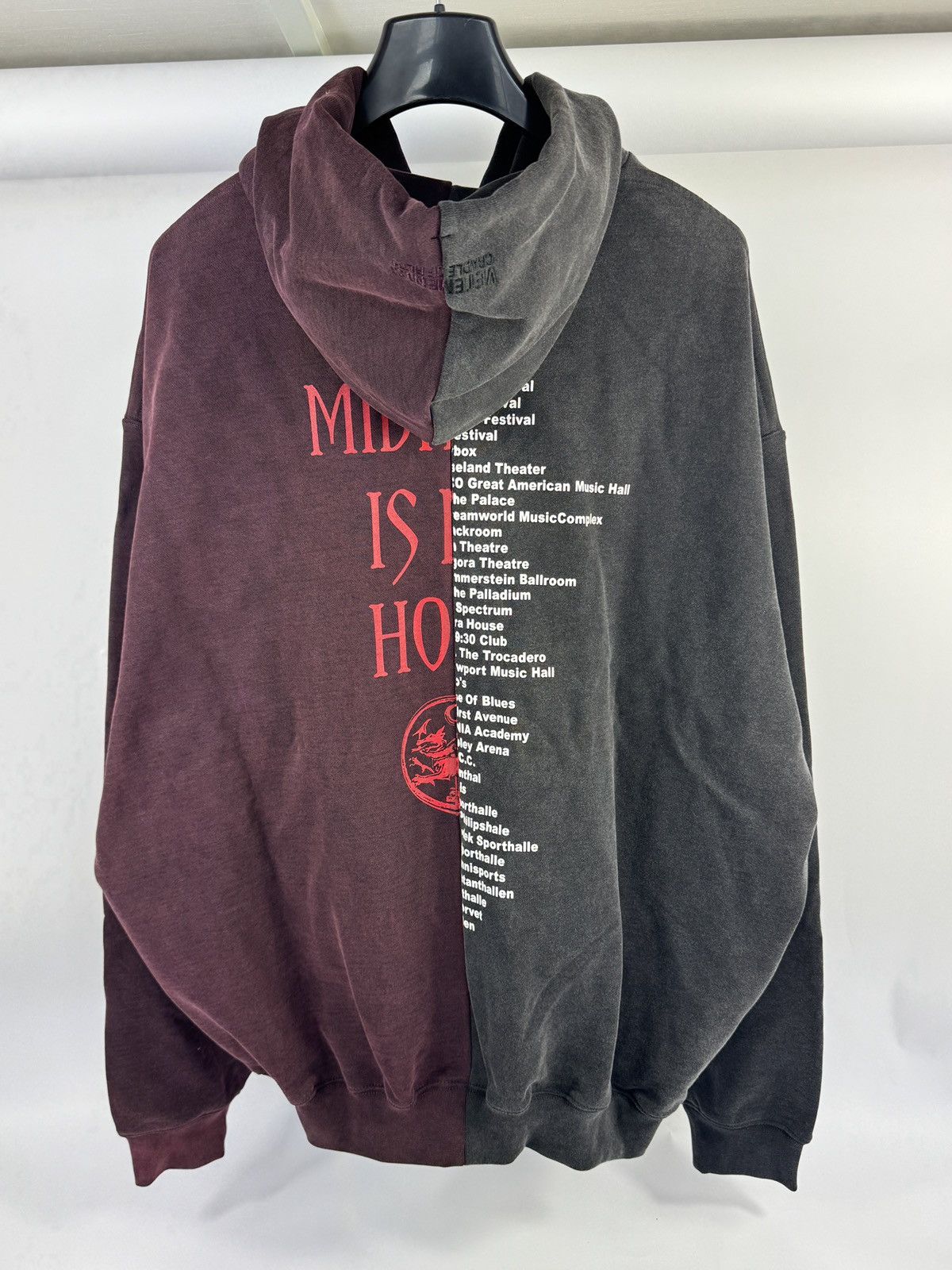 Vetements x CRADLE OF FILTH OVERSIZED PANELLED ZIP HOODIE Size US XL / EU 56 / 4 - 2 Thumbnail