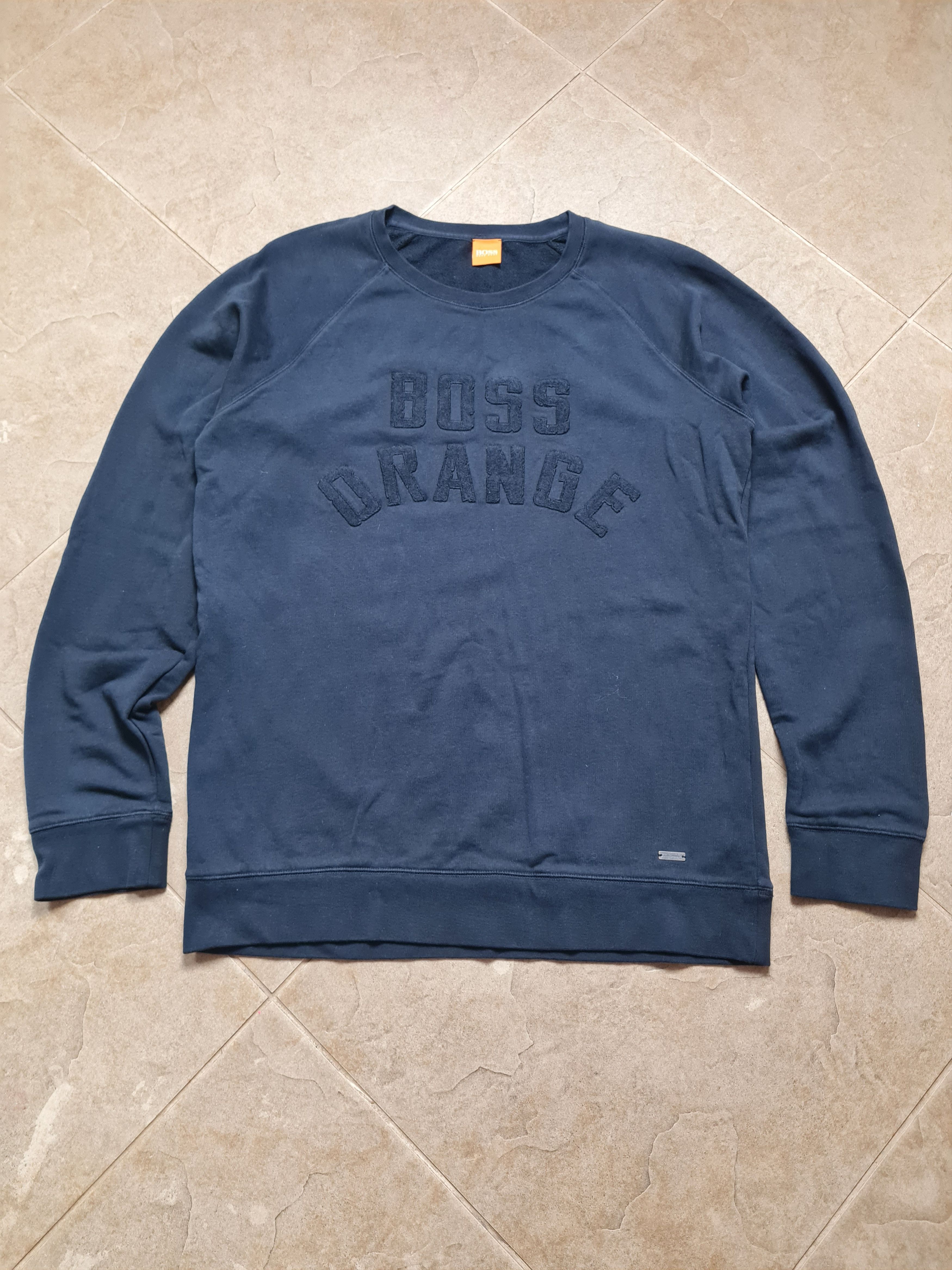 Hugo Boss Hugo Boss Orange Sweatshirt Black Crew Neck 90's Vintage UK Size US XL / EU 56 / 4 - 6 Thumbnail