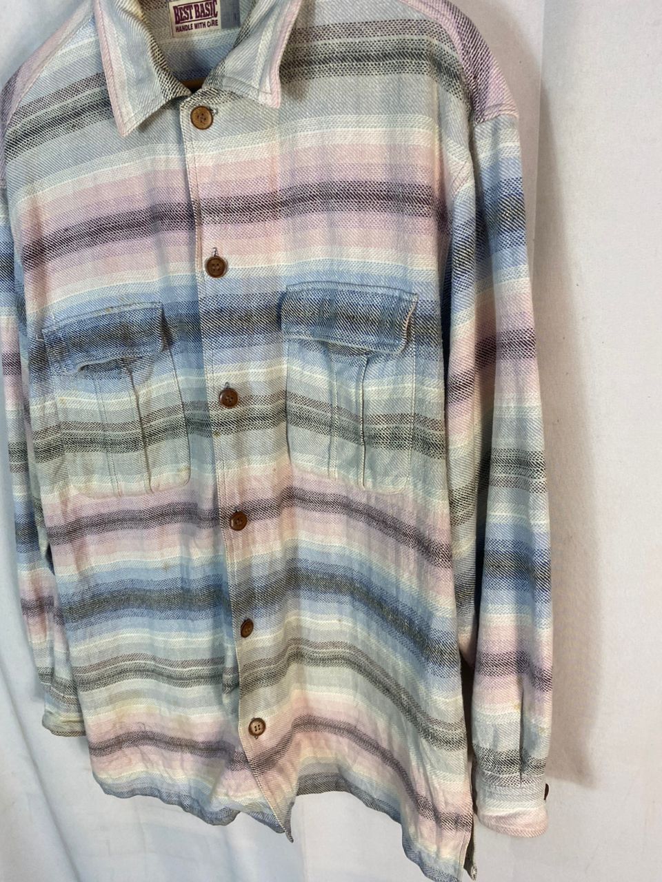 Flannel × Japanese Brand Multicolor flannel button up shirt by best basic Size US L / EU 52-54 / 3 - 3 Thumbnail