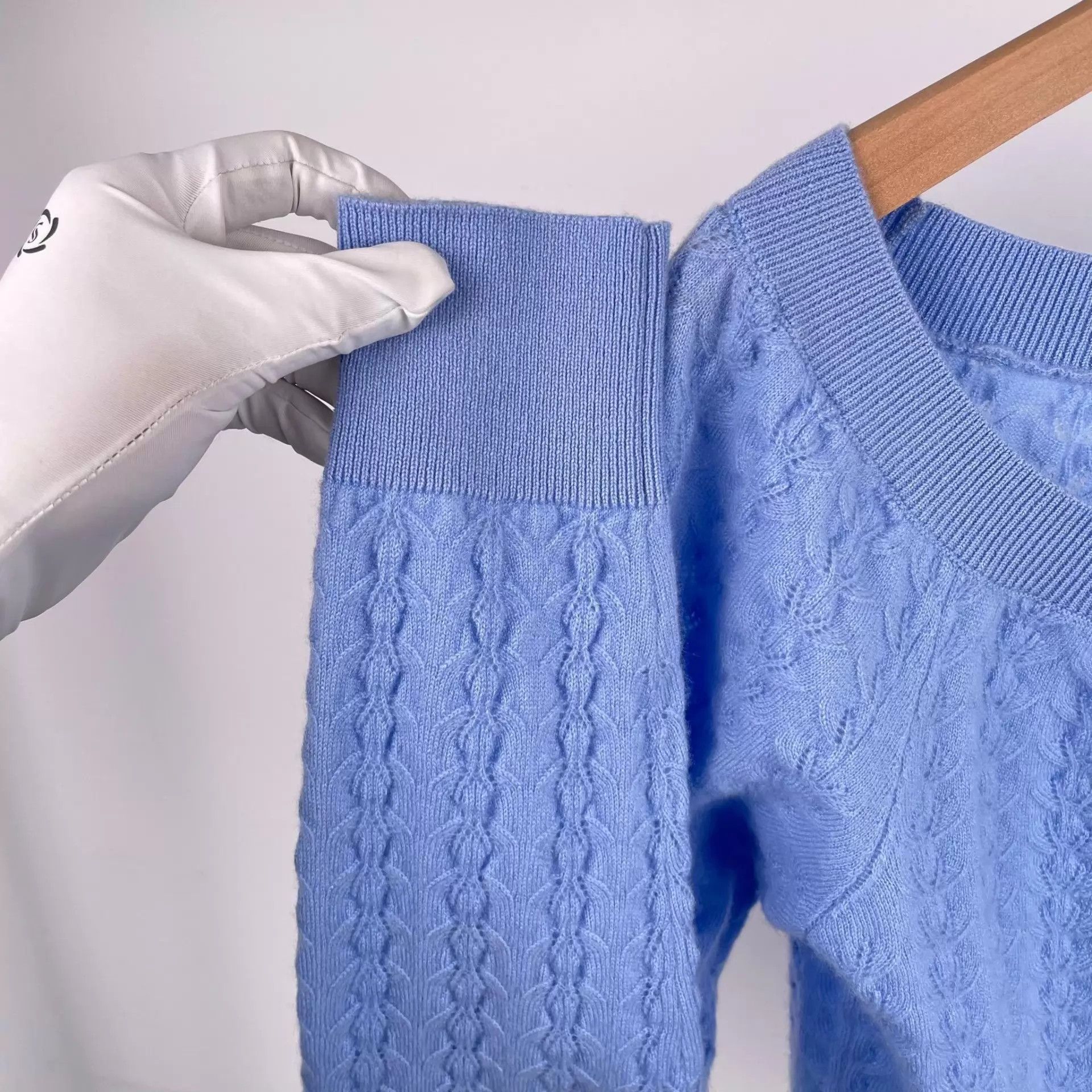Chanel CHANEL Blue Sweater Women's 34 Size XS / US 0-2 / IT 36-38 - 8 Thumbnail