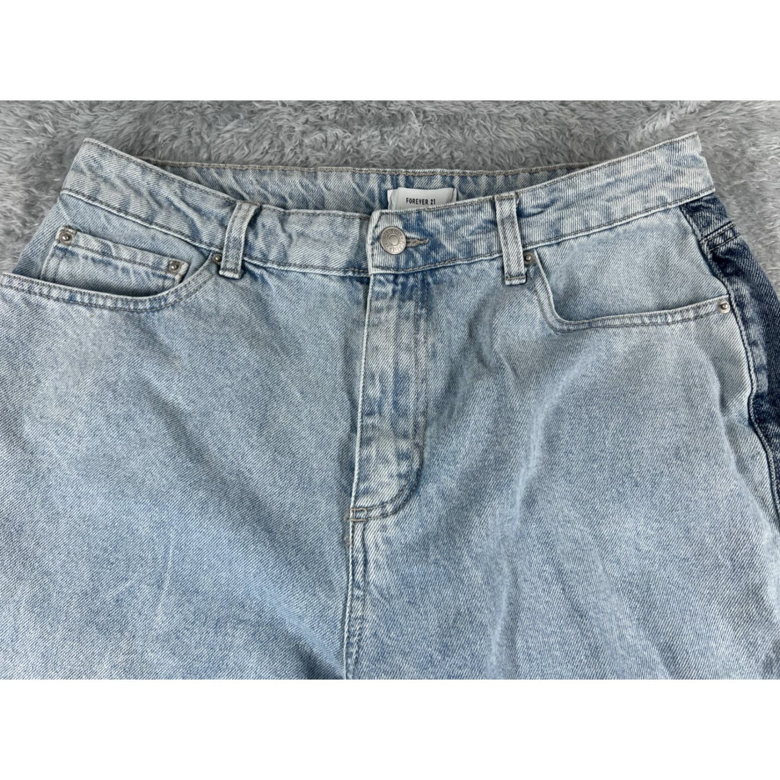 Forever 21 Forever 21 Jeans Women Wide-Leg Denim 30x24 Blue High Rise 30 5-Pocket Regular Size Type: Jeans Size 30" / US 8 / IT 44 - 5 Thumbnail