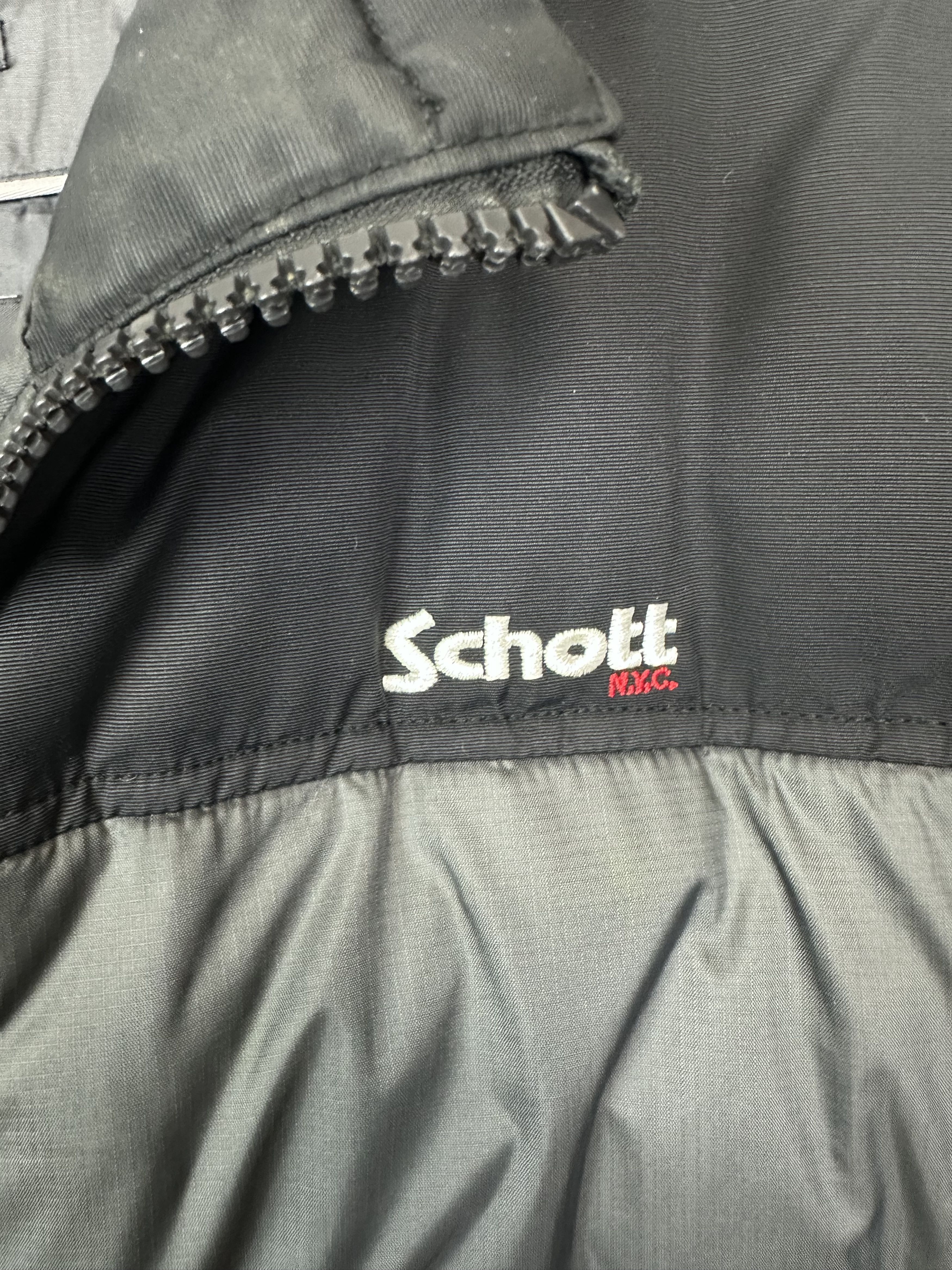Schott Schott jacket men XL gray black NYC Size US XL / EU 56 / 4 - 16 Thumbnail