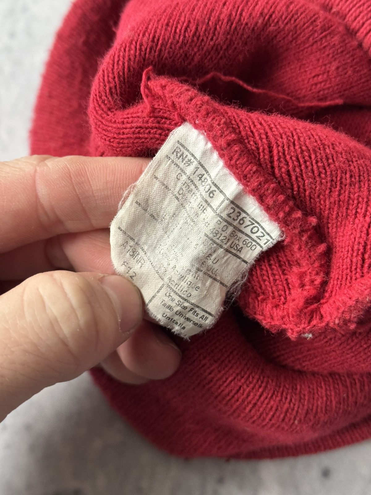 Vintage 😍Red Carhartt vintage 00s beanie unisex Size ONE SIZE - 7 Thumbnail