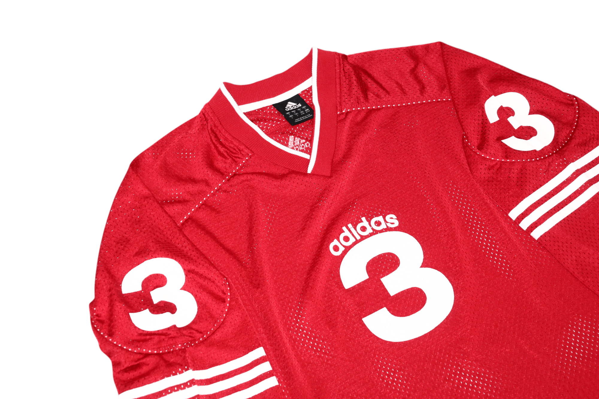 Adidas VTG Adidas #3 AdiTeam Hockey V-neck Mesh Jersey Size US L / EU 52-54 / 3 - 2 Thumbnail