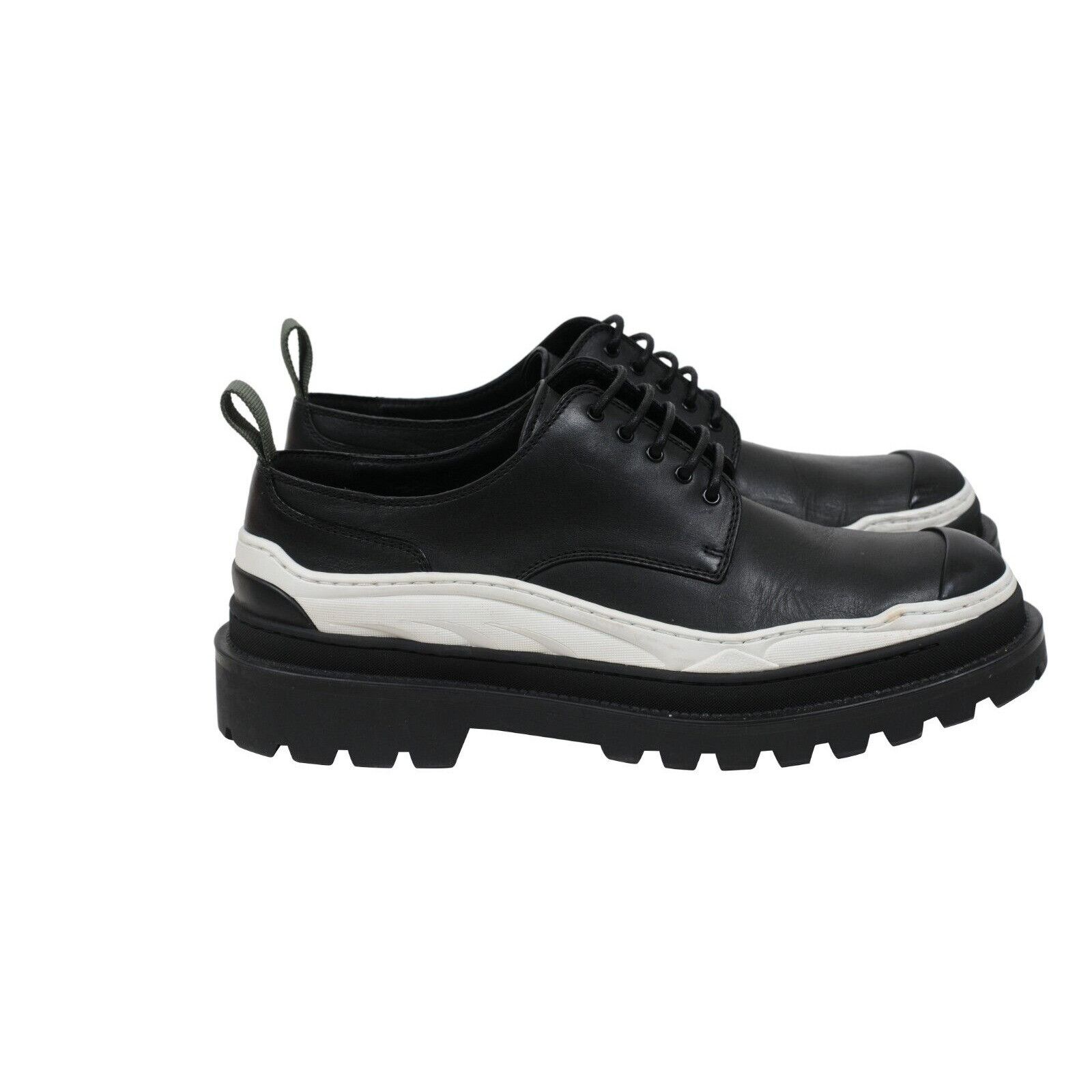 Dior × Sacai Sacai Black White Leather Chunky Derby Size US 12 / EU 45 - 8 Thumbnail