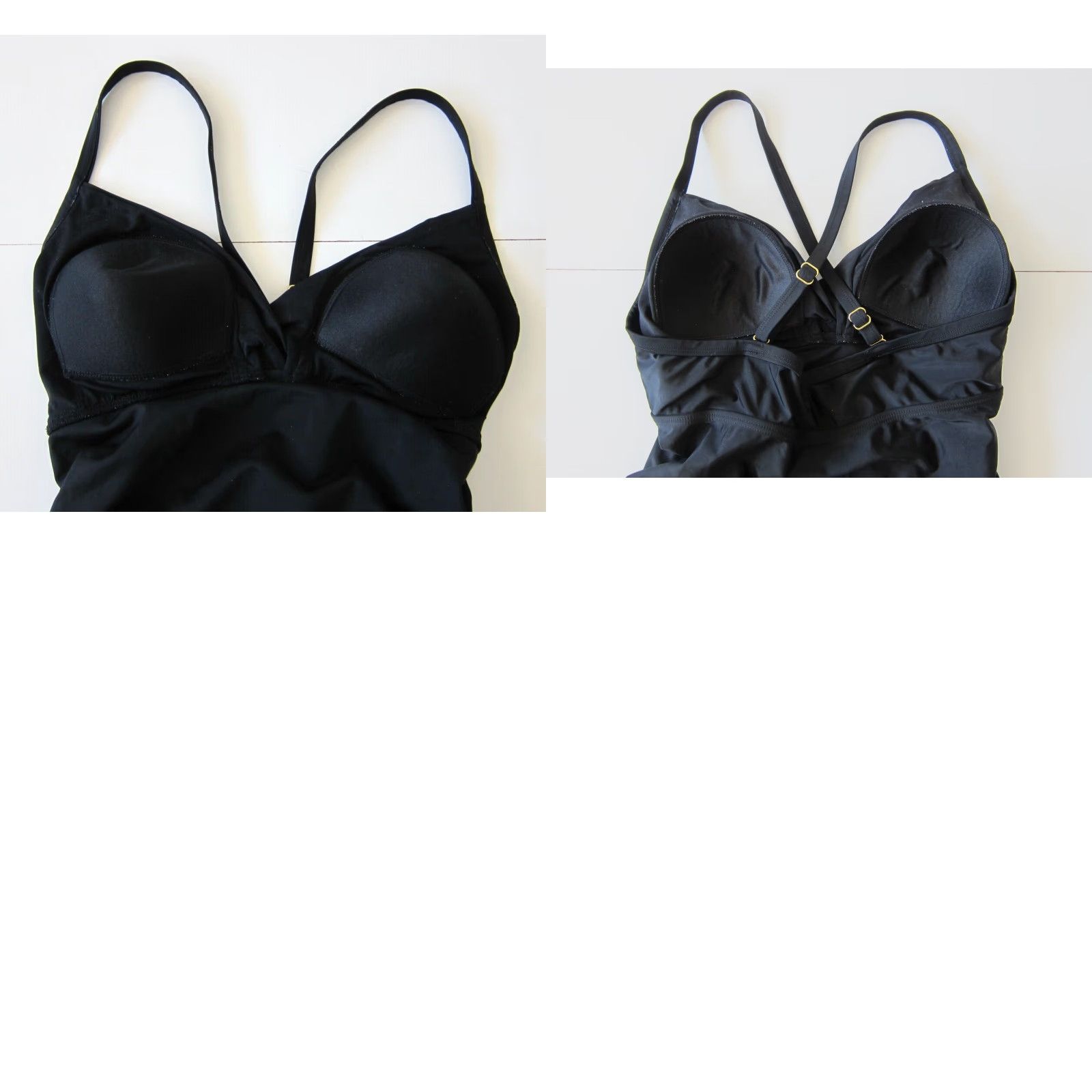 Pinko Pink Blush Maternity Black Built In Bra Tankini Swim Top Women Size Large Size L / US 10 / IT 46 - 8 Thumbnail