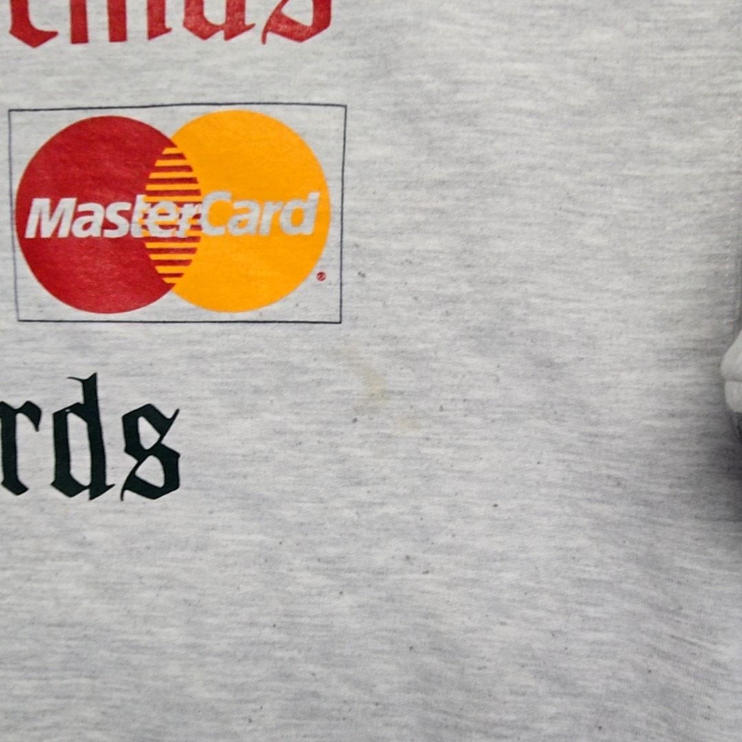 Jerzees Vintage Visa MasterCard Cards Sweatshirt Christmas Grey XL Size US XL / EU 56 / 4 - 4 Thumbnail