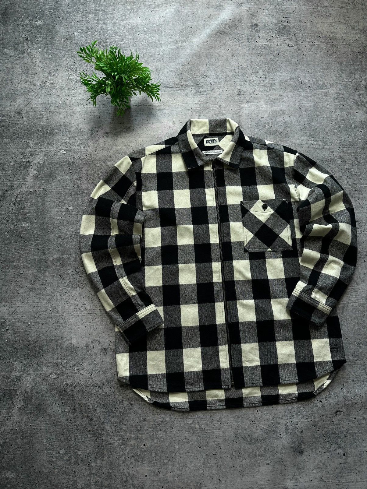Edwin Wilson Zip Through Trucker Jacket Japanese Brand Shirt