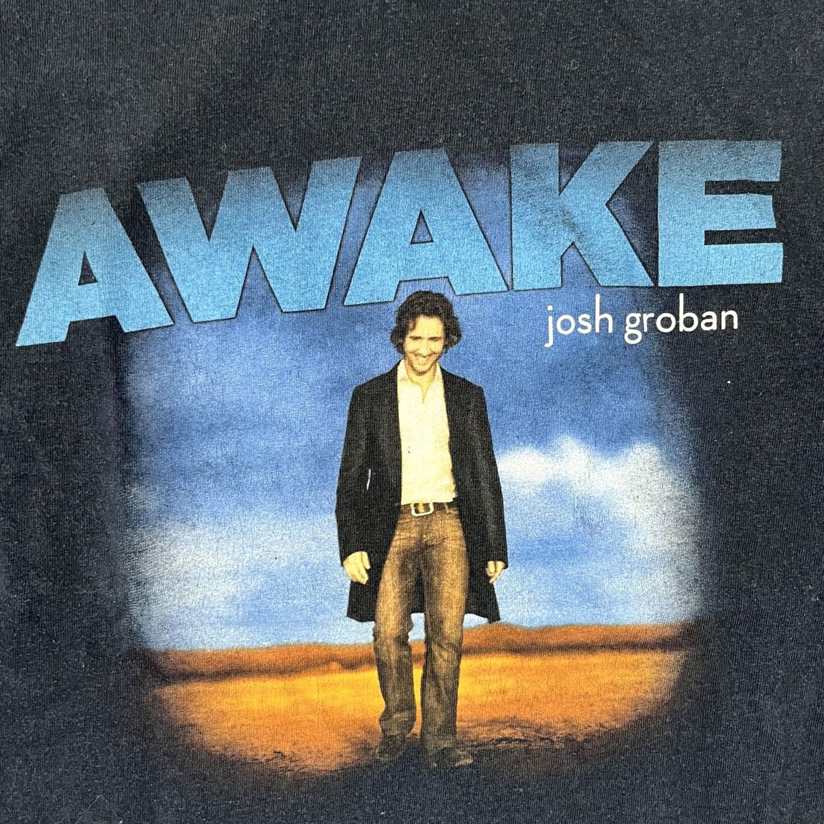 Vintage Josh Groban Awake T-Shirt Mens Large Blue Graphic Print Concert Music Tennessee River Shirt Size US L / EU 52-54 / 3 - 2 Thumbnail