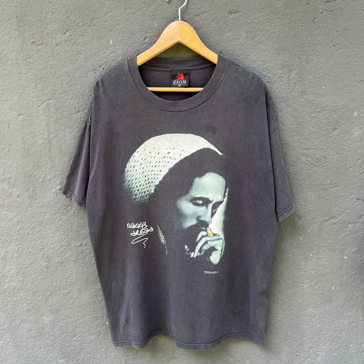 Bob Marley Thrashed Faded Vintage Y2k Bob Marley Tee Size US XXL / EU 58 / 5 - 1 Thumbnail