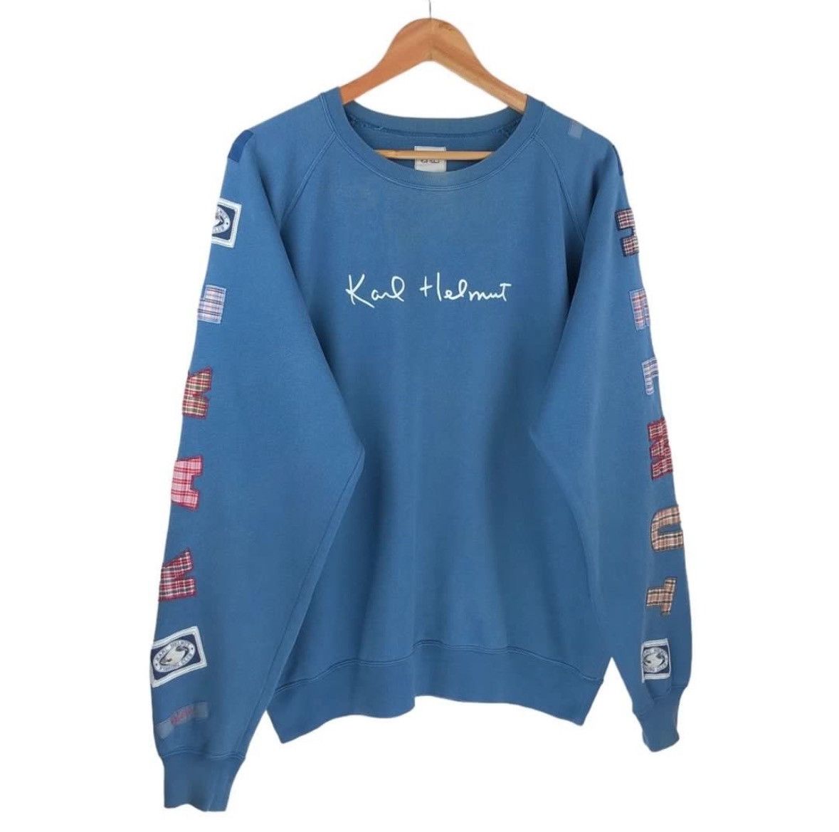 Designer × Japanese Brand × Vintage Karl Helmut Sweatshirt Patches Size US L / EU 52-54 / 3 - 5 Thumbnail
