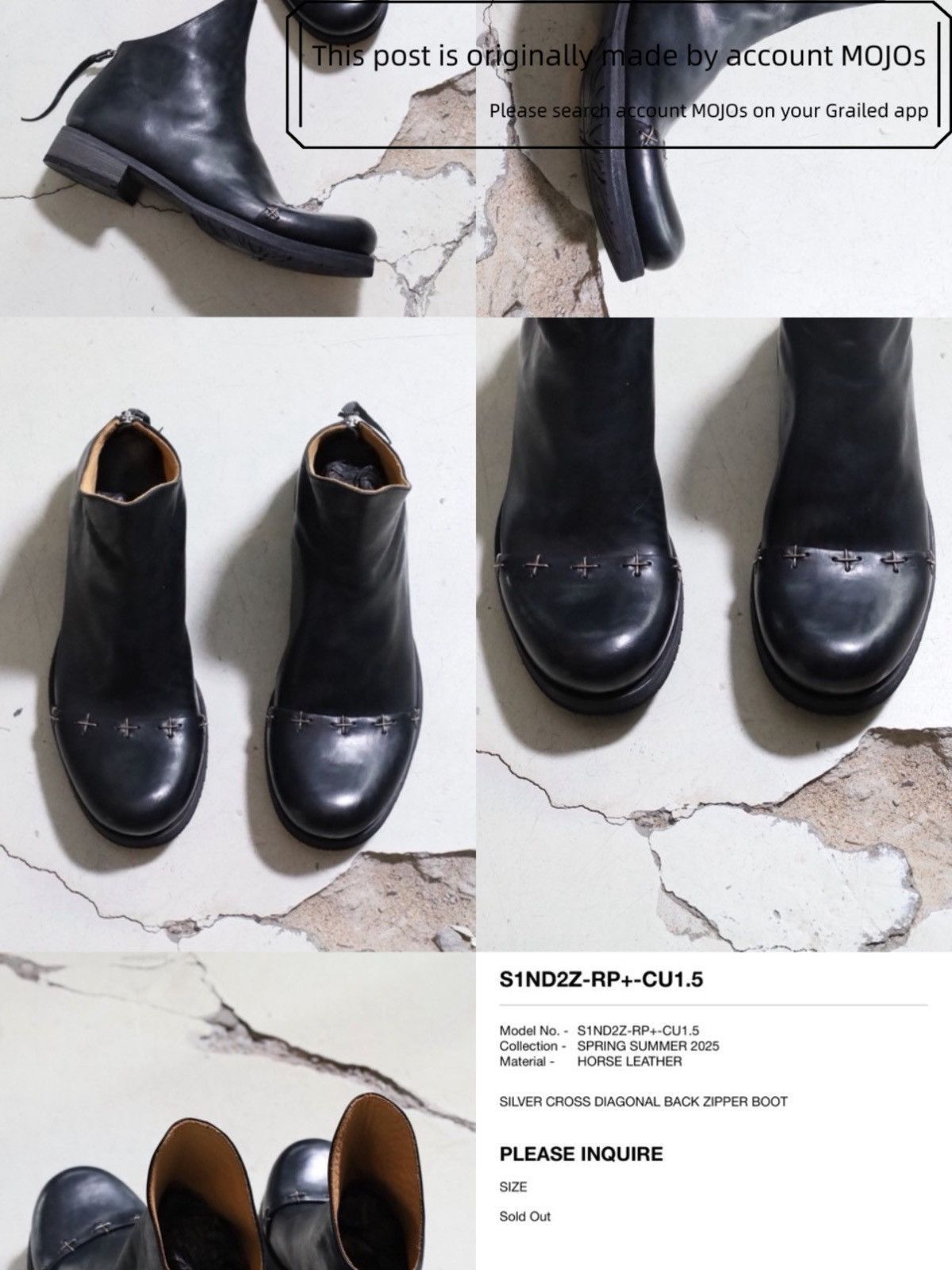 Ma+ Sz 43 M.A+ S1ND2Z-RP+-CU1.5 HORSE LEATHER Boots mojos1921 Size US 10 / EU 43 - 8 Thumbnail