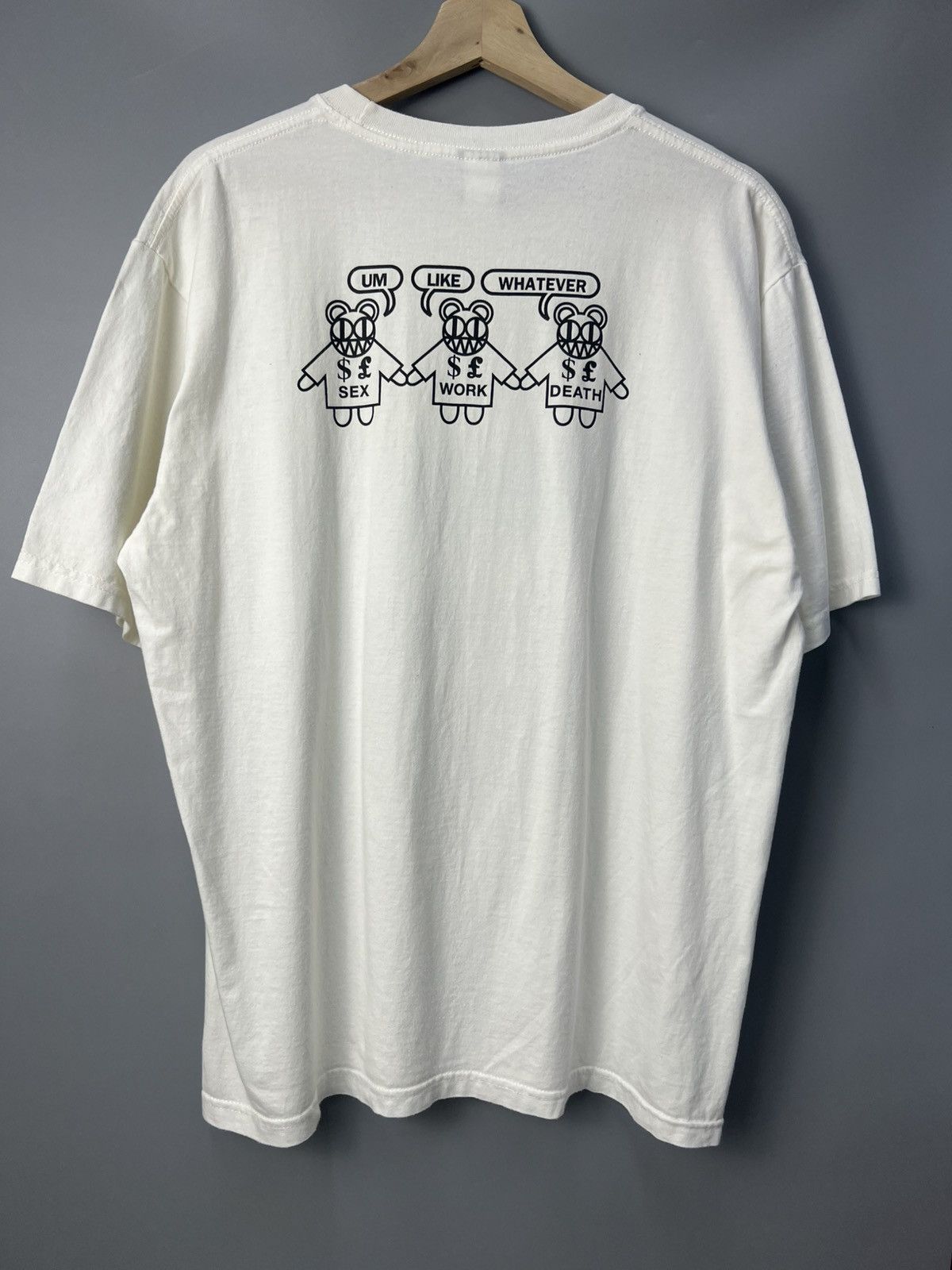 Band Tees × Vintage Vintage Radiohead 'Sex Work Death' Tee Size US L / EU 52-54 / 3 - 4 Thumbnail