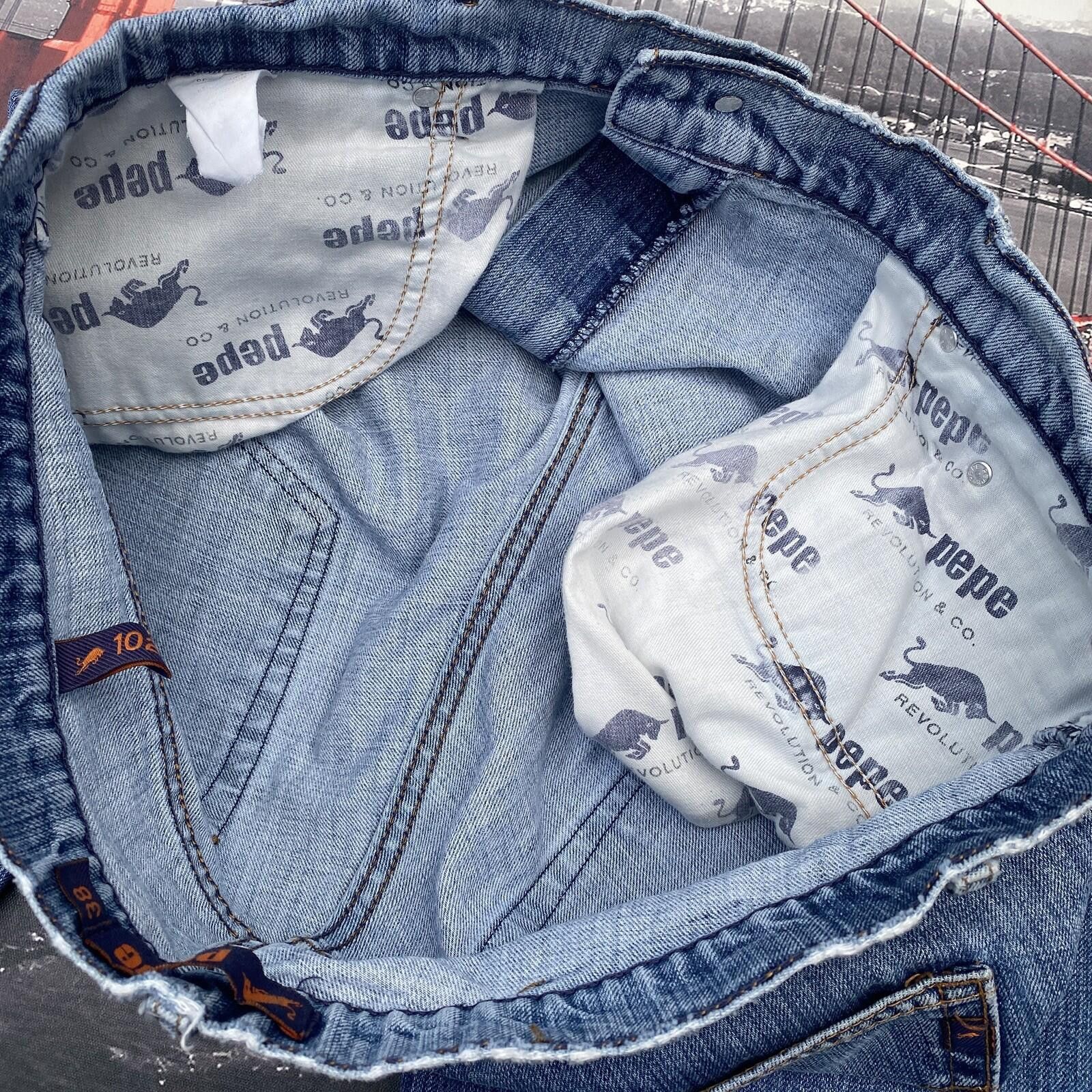 Pepe Jeans Pepe London Jeans Revolution Mens Size 38 Blue VTG Y2K Size US 38 / EU 54 - 7 Thumbnail