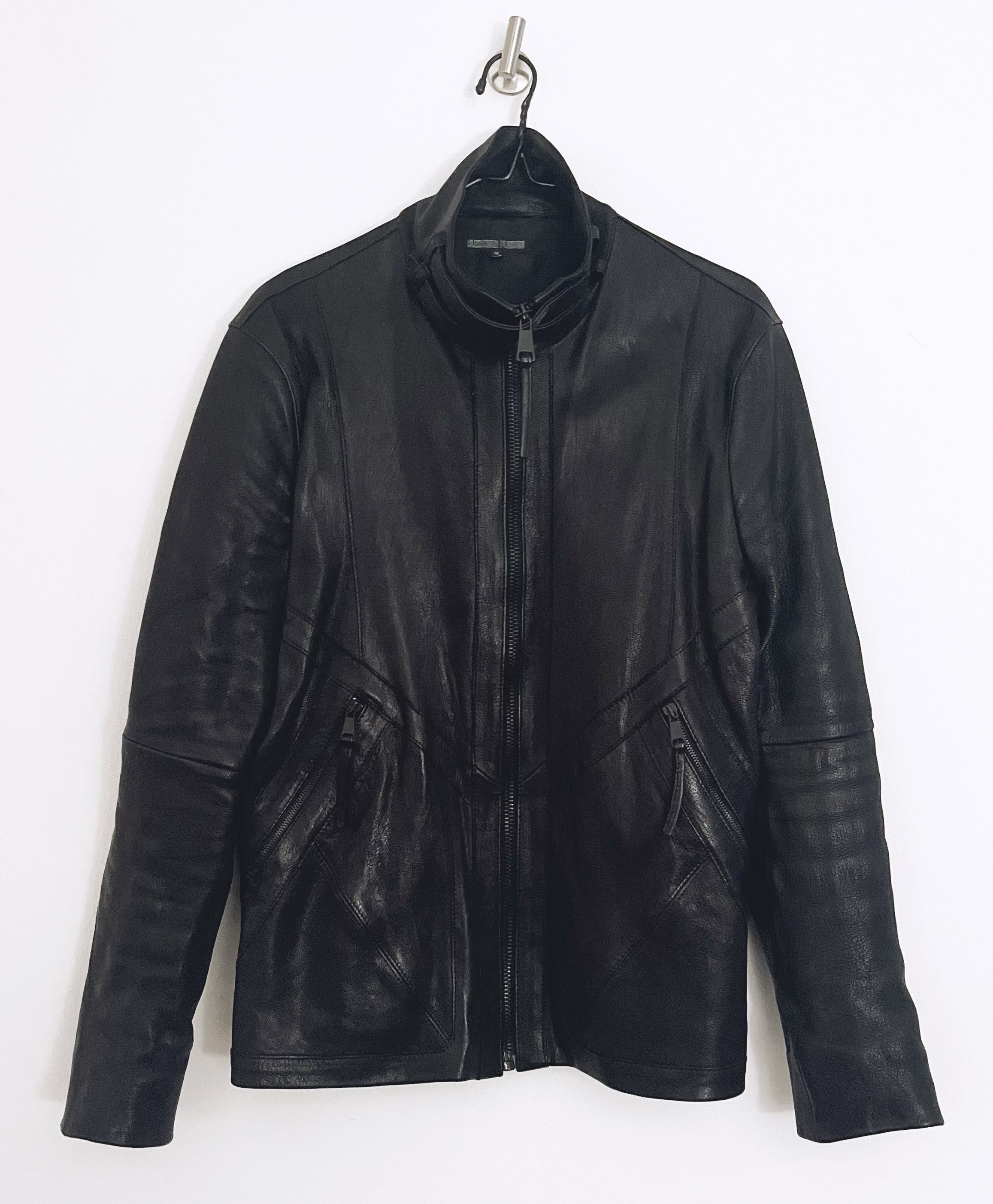 Biker style - goat skin leather jacket