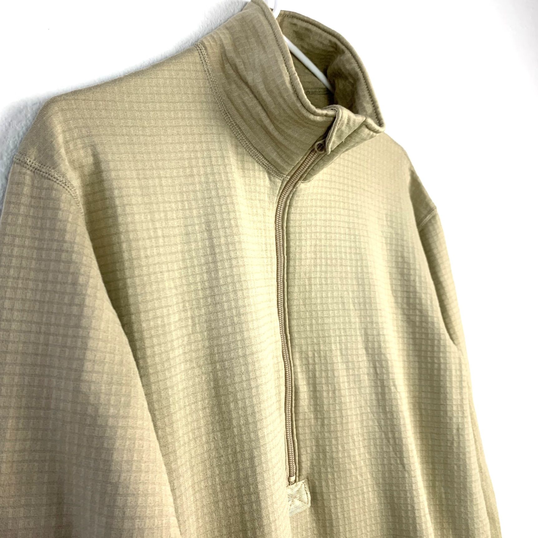 Vintage Peckham Inc. Shirt Outdoor Tan Long Sleeve Collared 1/4 Zip Medium Regular Men Vintage? Size US M / EU 48-50 / 2 - 2 Thumbnail