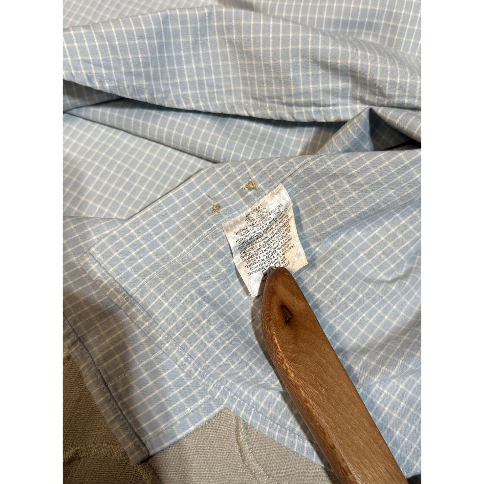 Pendleton VINTAGE Pendleton Shirt Mens XL Blue White Check Broadway Cloth Button Down Cotton Size US XL / EU 56 / 4 - 7 Thumbnail