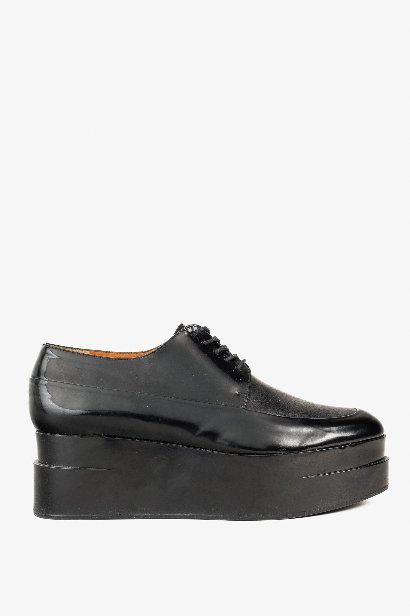 Robert Clergerie Robert Clergerie Lucie Black Patent Leather Platform Oxfords Size US 8.5 / IT 38.5 - 1 Thumbnail