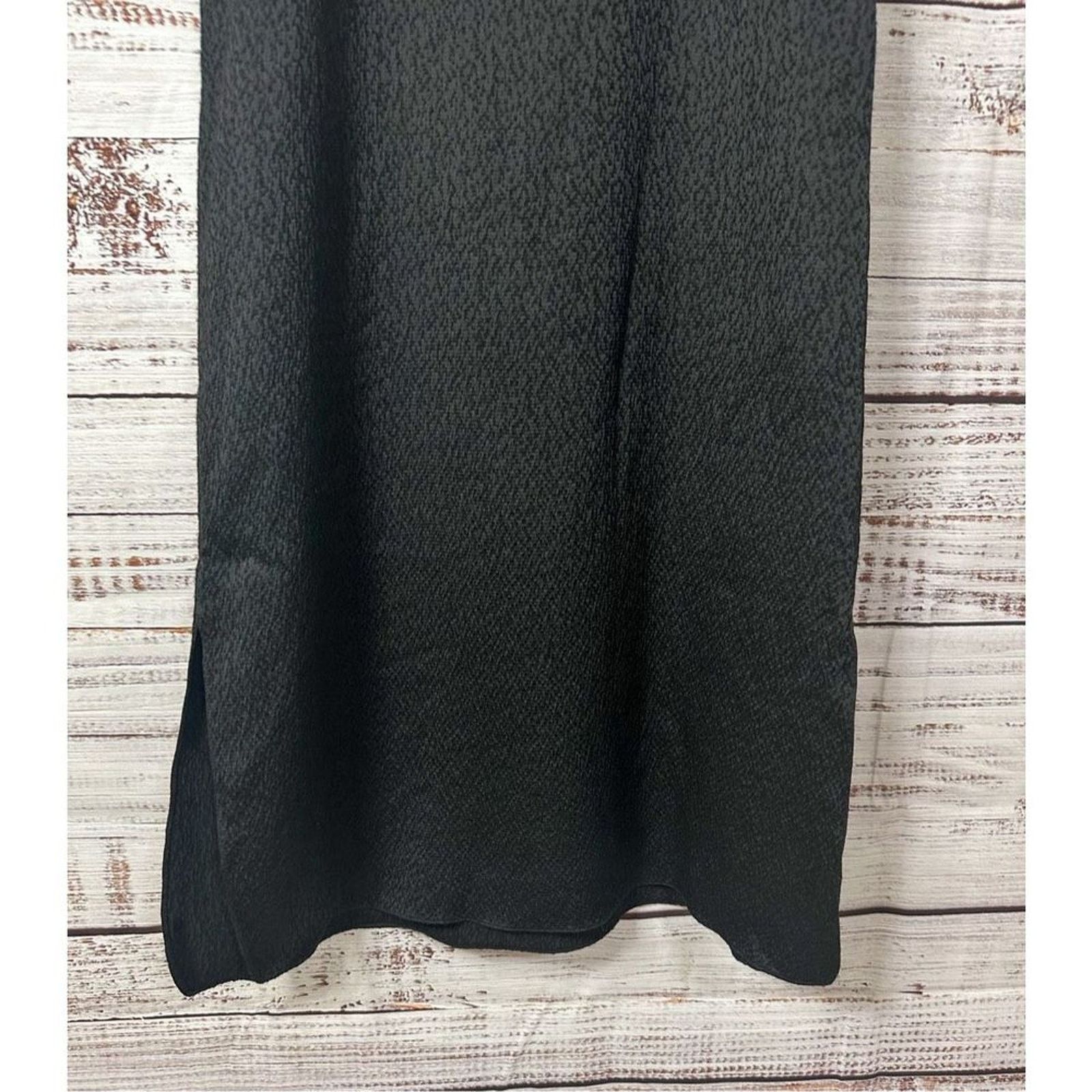 EDUN Edun Spaghetti Strap Midi Slip Dress Black Size XS NWT Size XS / US 0-2 / IT 36-38 - 10 Thumbnail