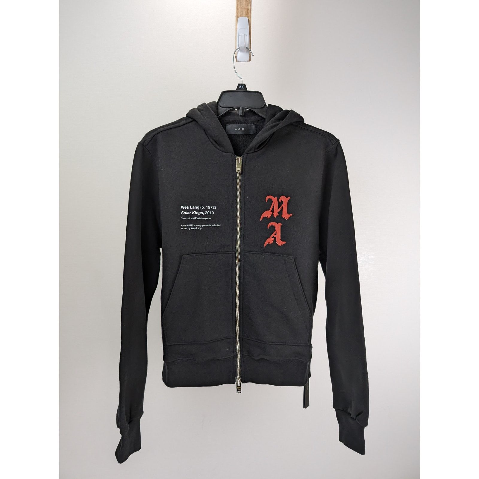 Amiri o1rshd1 Wes Lang Solar Kings Hoodie in Black Size US S / EU 44-46 / 1 - 9 Thumbnail